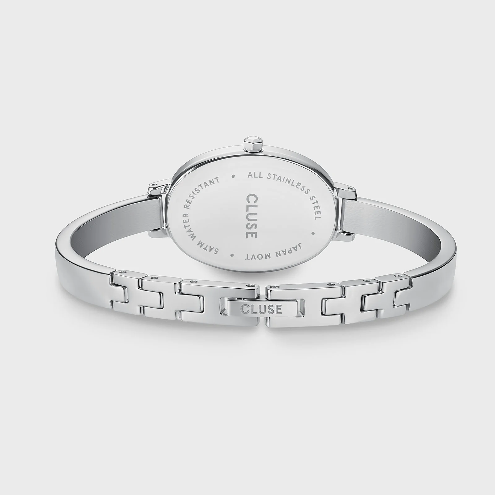 L'Ovale Watch Steel, White, Silver Colour - Image 4