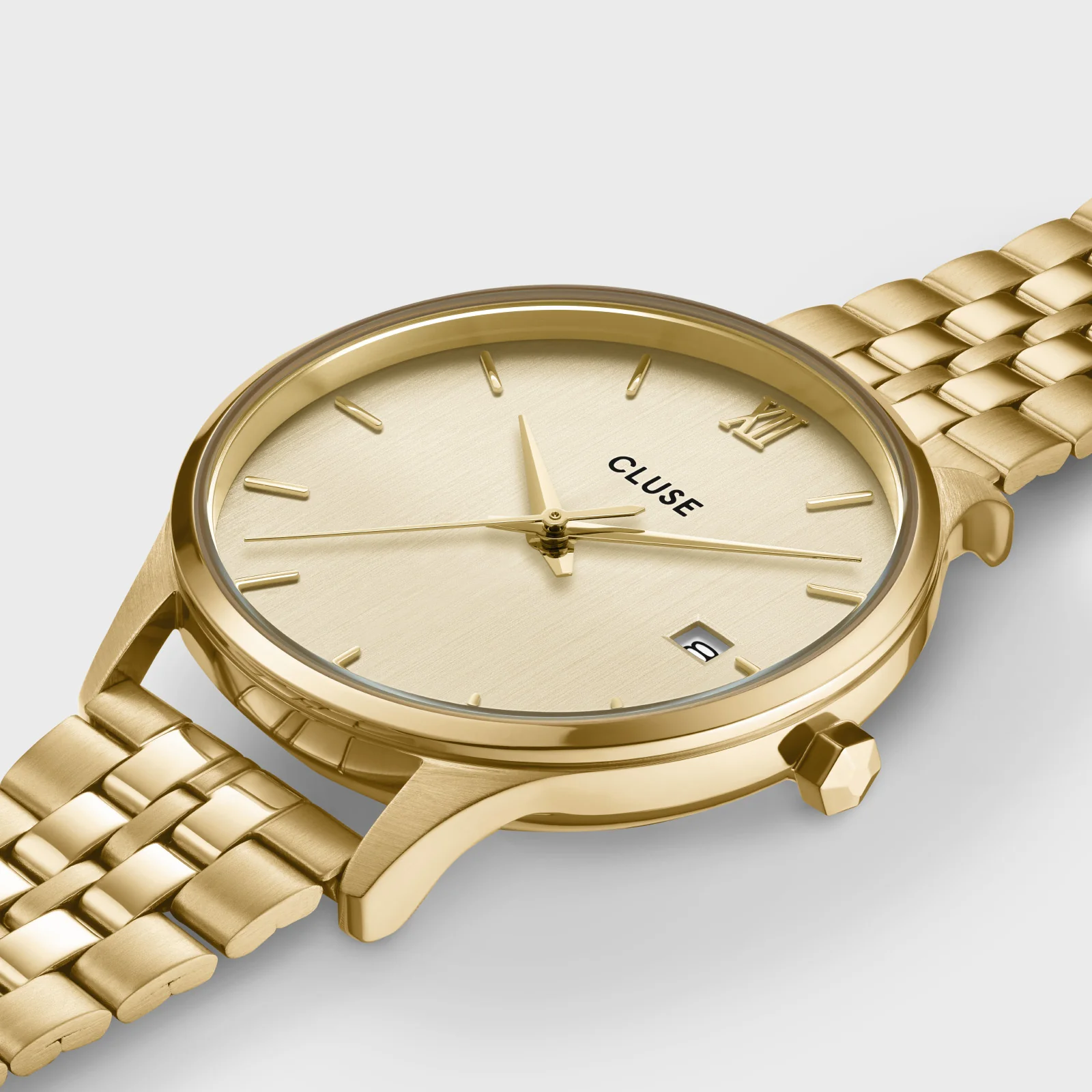 Minuit Date Watch Steel, Full Gold Colour - Image 3