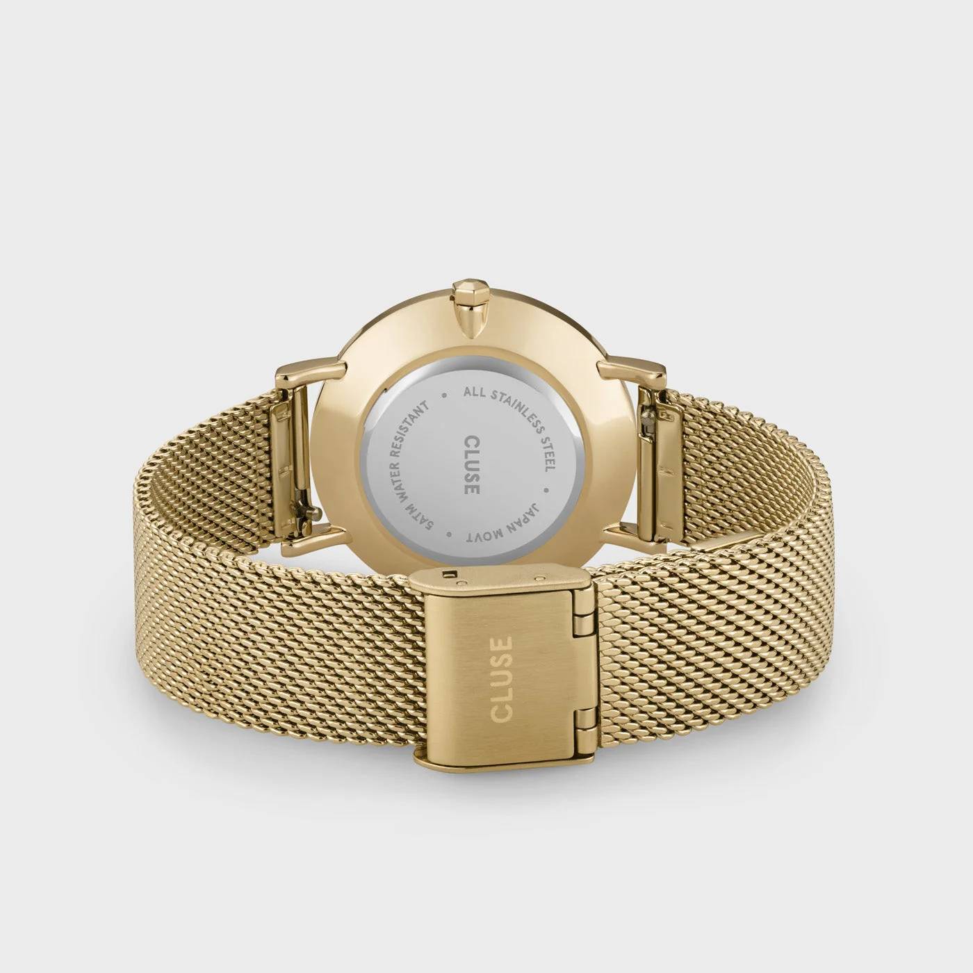 Minuit Watch Mesh Crystals, Full Gold Colour - Image 4