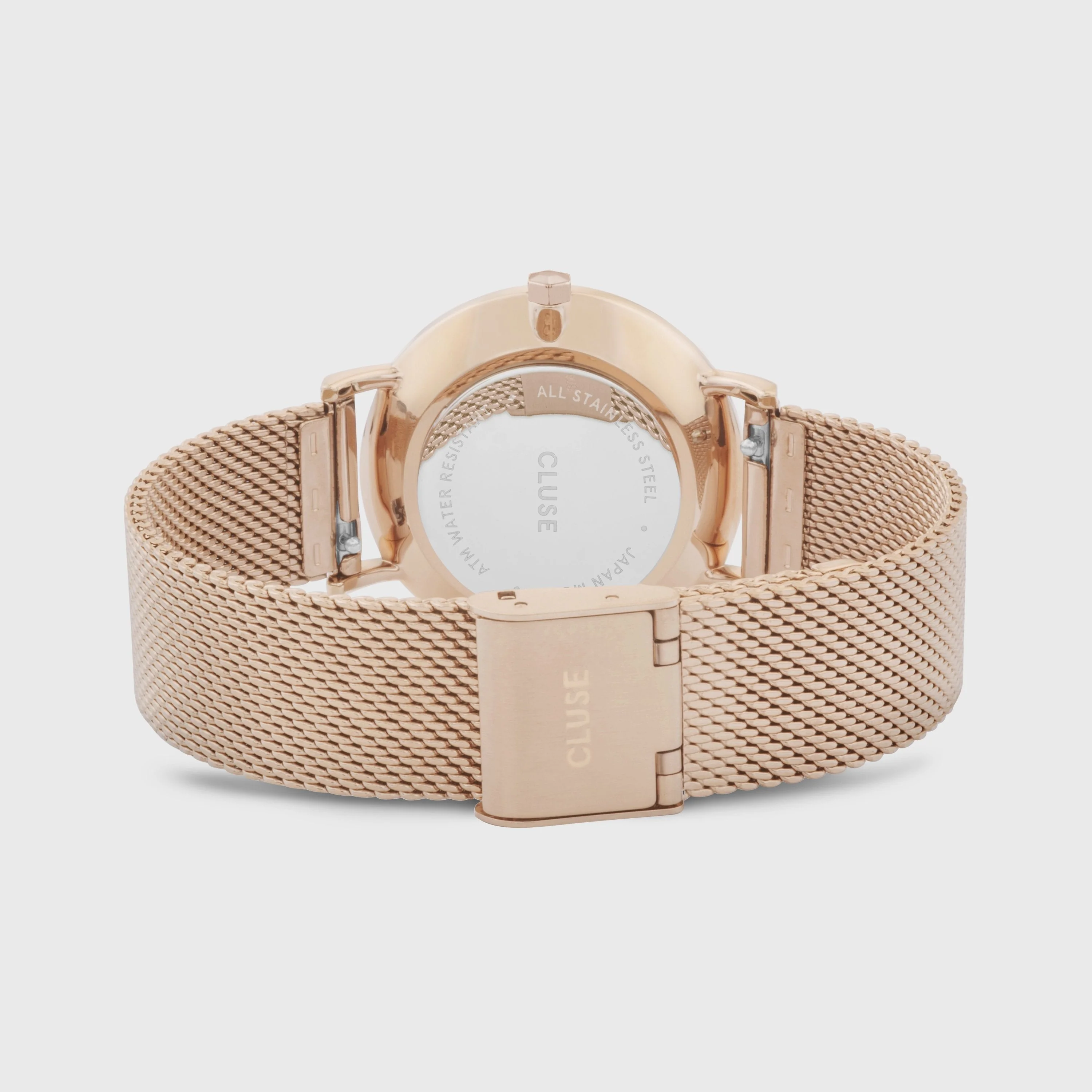 Minuit Watch Mesh, Black, Rose Gold Colour - Image 4