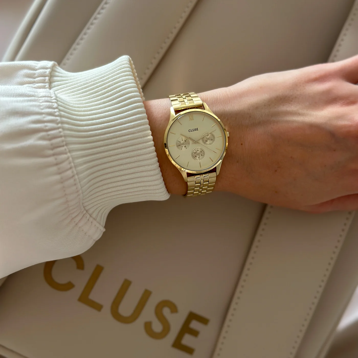 Minuit Multifunction Watch Steel, Full Gold colour - Image 10