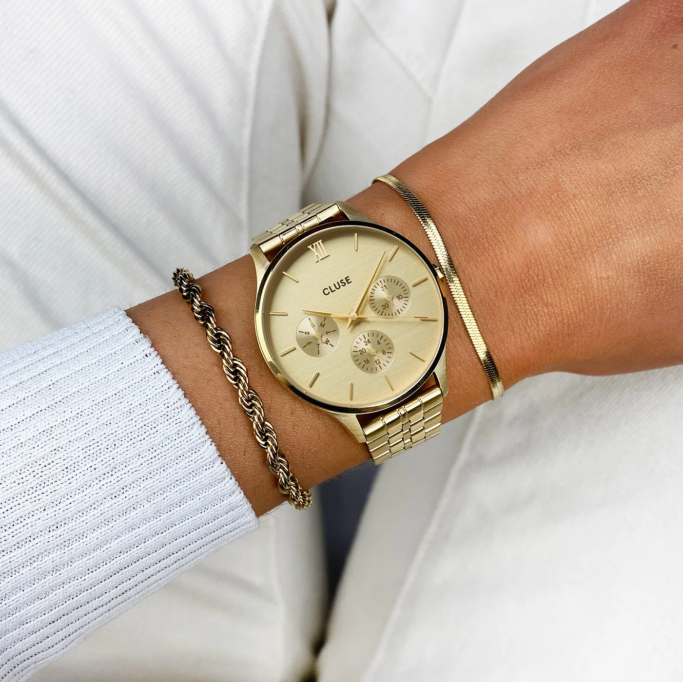 Minuit Multifunction Watch Steel, Full Gold colour - Image 2