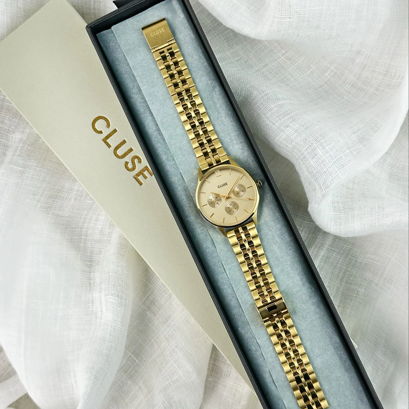 Minuit Multifunction Watch Steel, Full Gold colour - Image 6