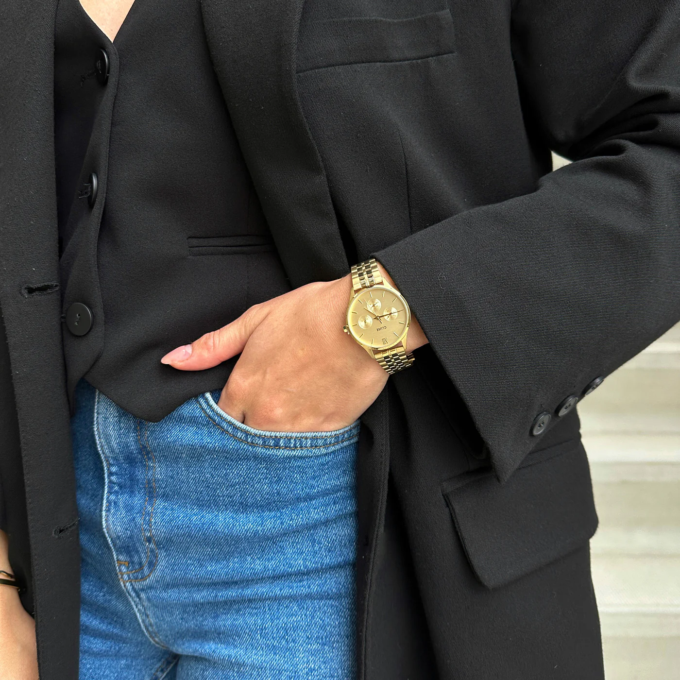 Minuit Multifunction Watch Steel, Full Gold colour - Image 9
