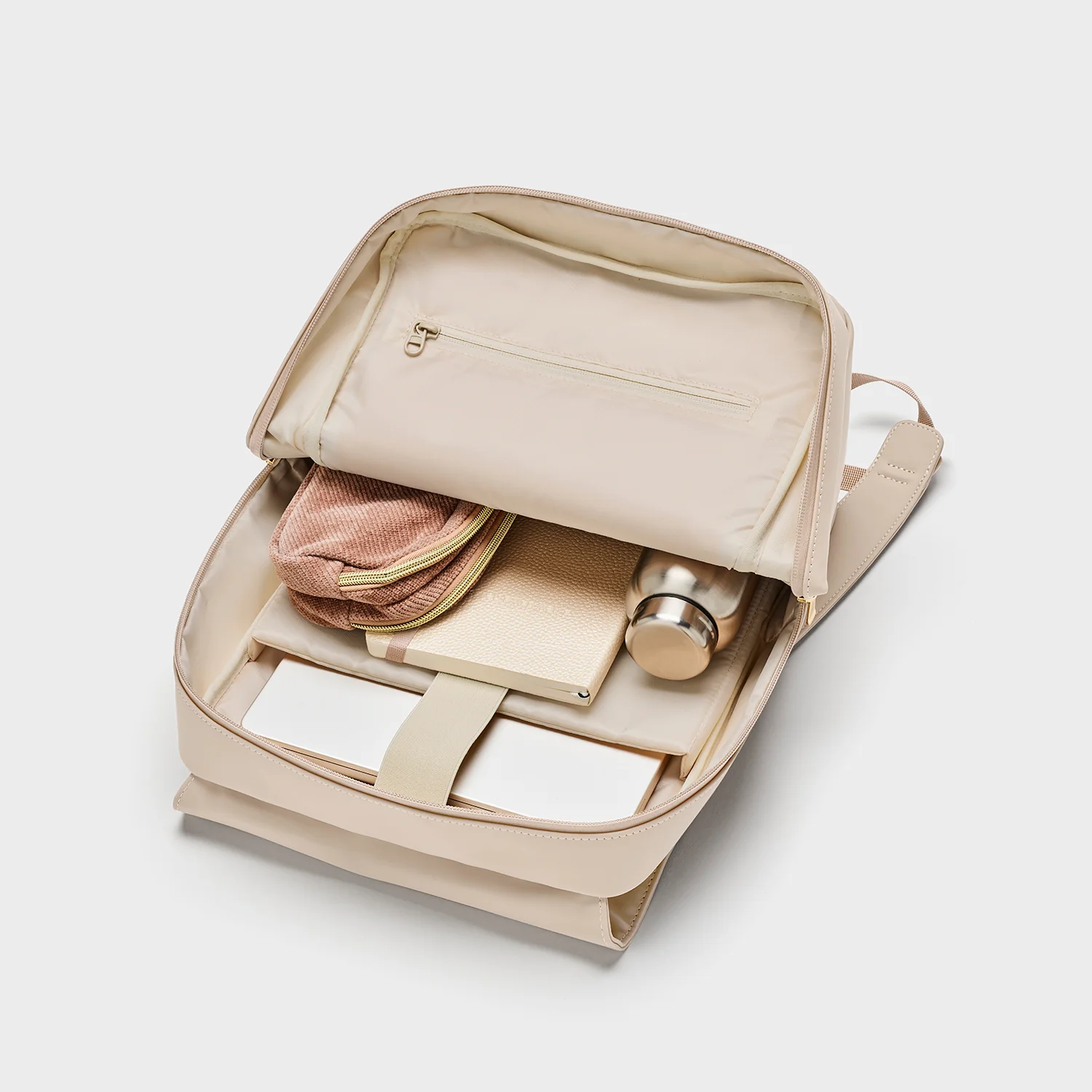 Nuitée Backpack, Beige, Gold Colour - Image 5
