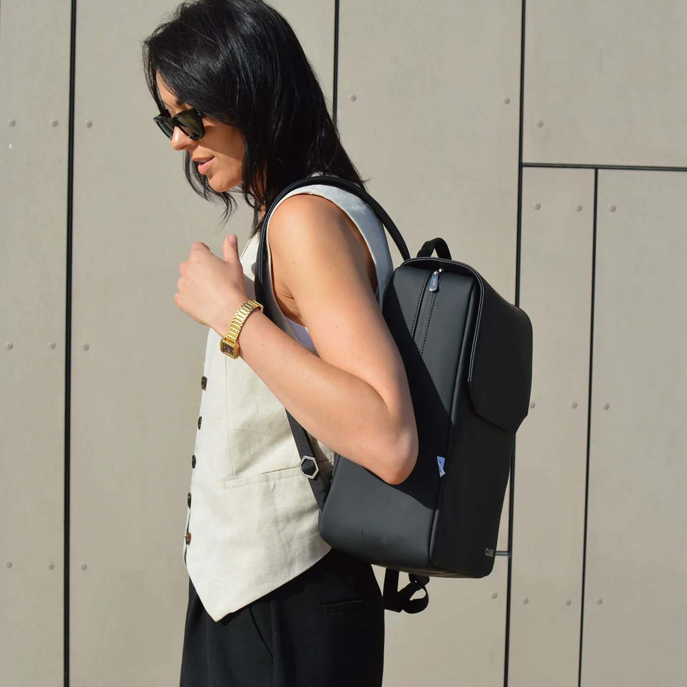 Nuitée Backpack, Black, Silver Colour - Image 7