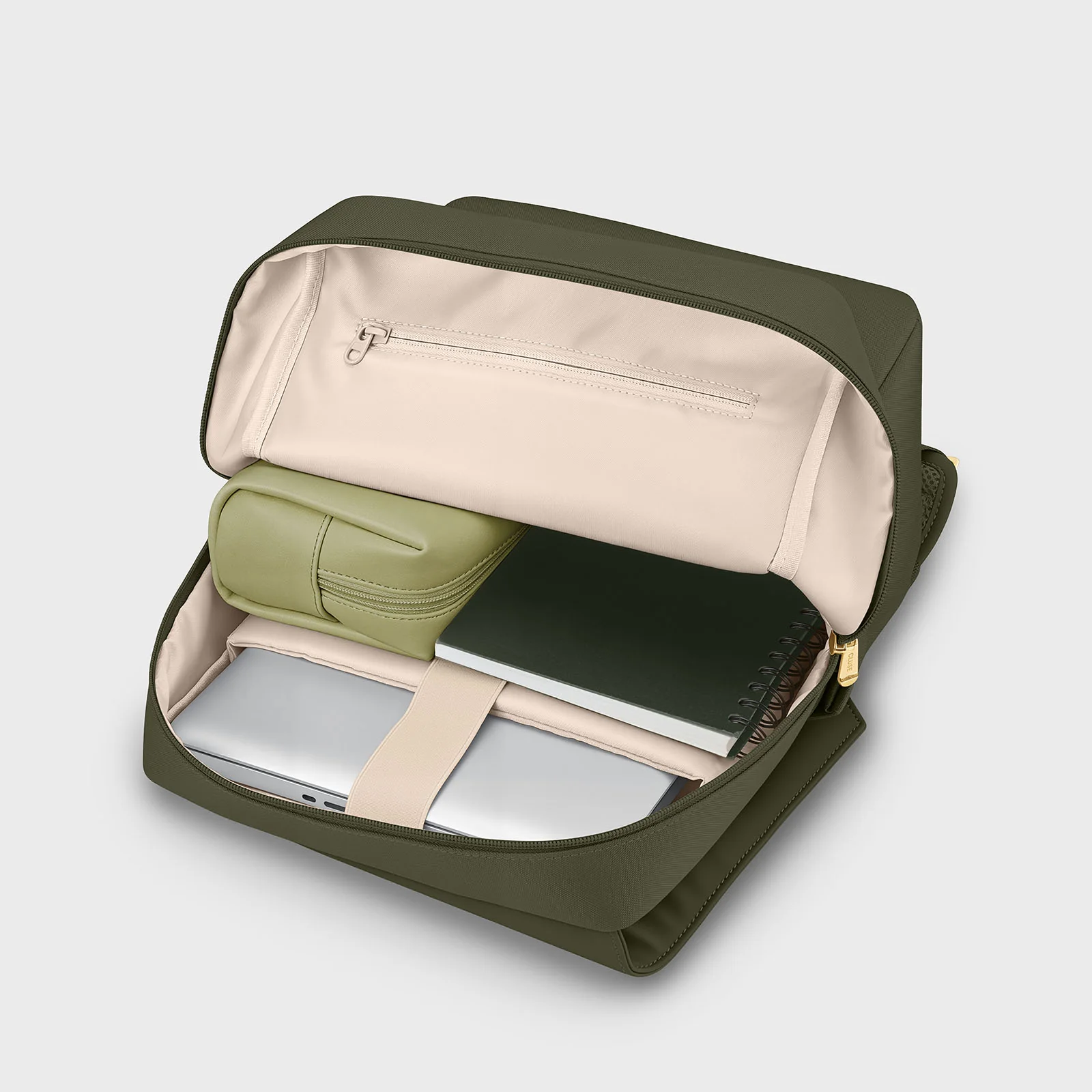 Nuitée Backpack, Dark Green, Gold Colour - Image 5