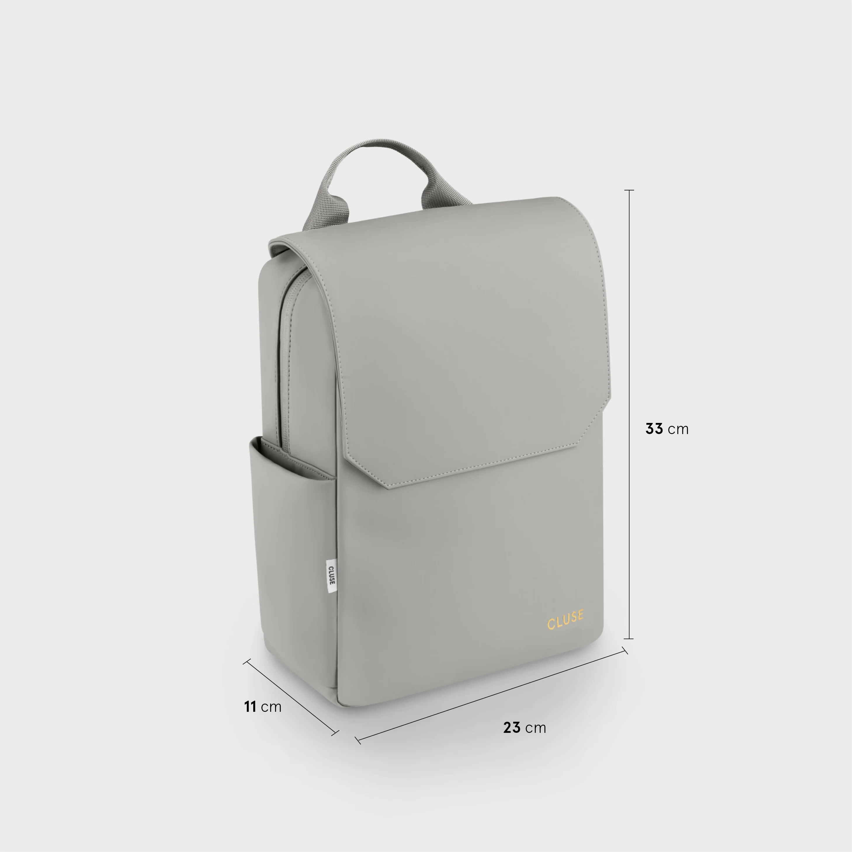 Nuitée Petite Backpack, Light Grey, Gold Colour - Image 5
