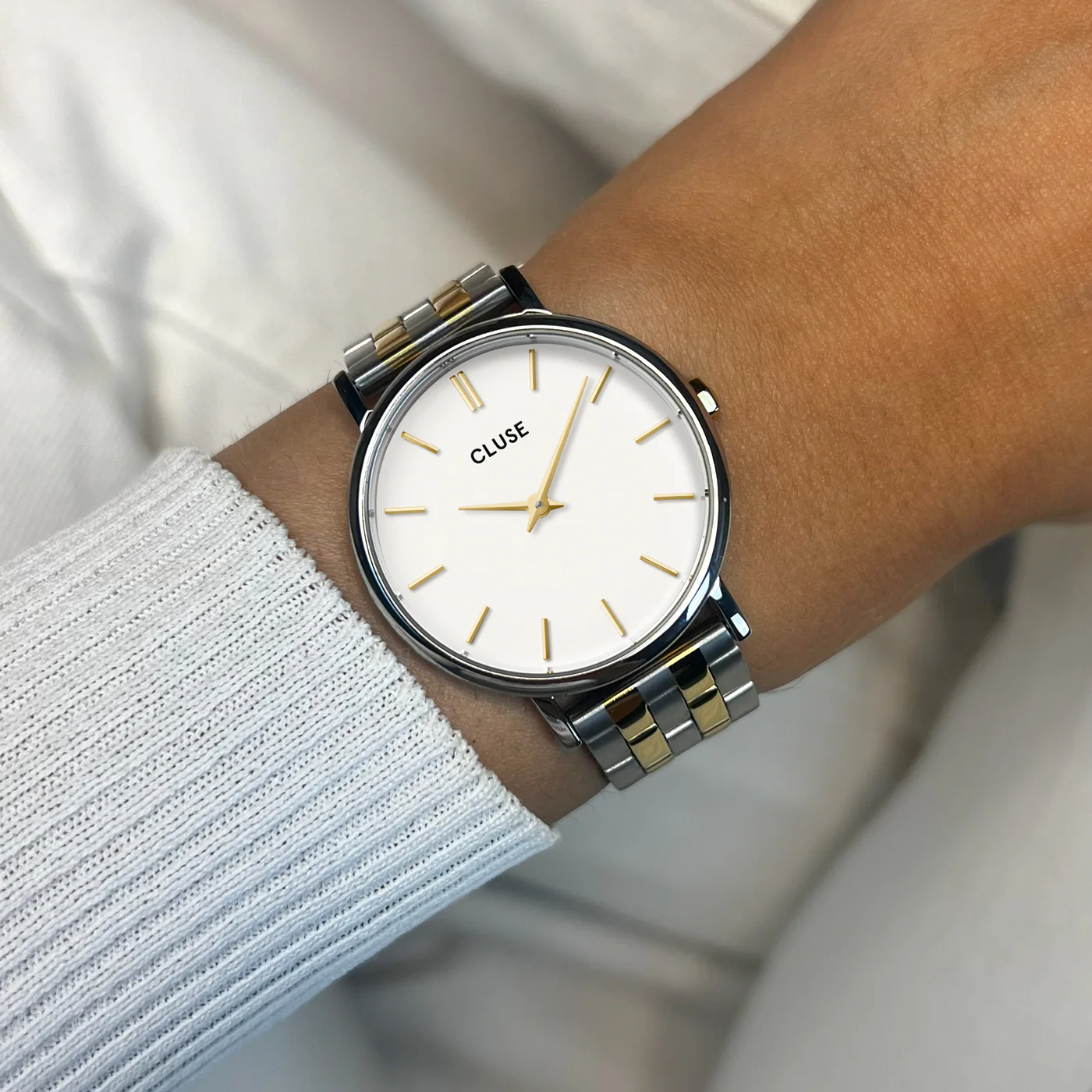 Pavane Petite 2.0 Watch Steel, Coconut Milk, Two-Tone - Image 2