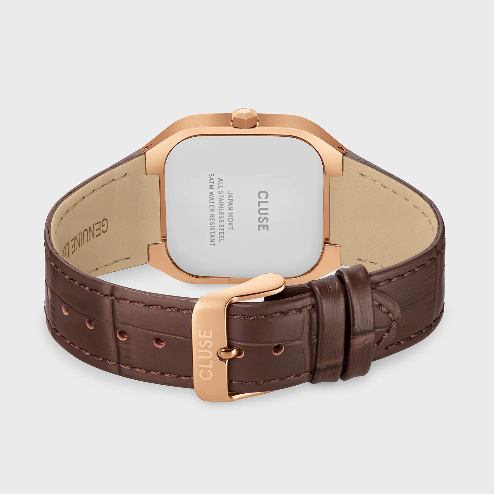 Quadrus Multifunction Watch Leather, Blue, Rose Gold Colour - Image 4