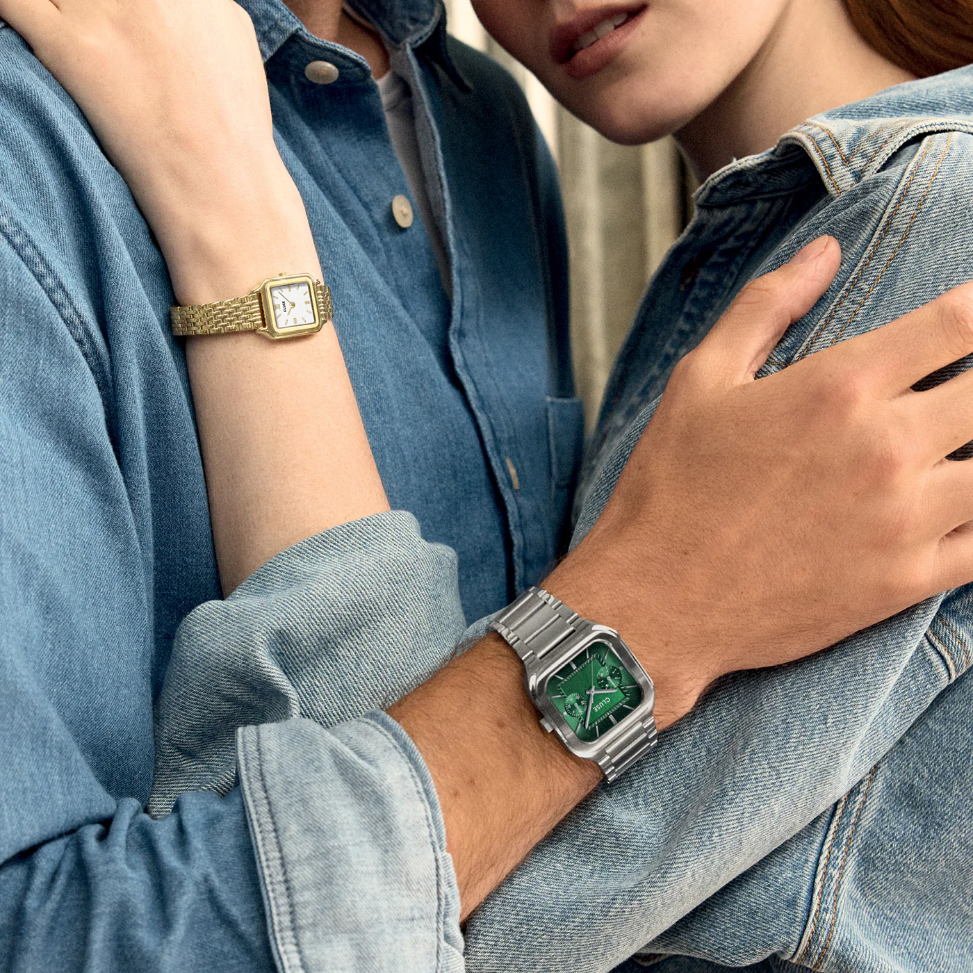 Quadrus Multifunction Watch Steel, Green, Silver Colour - Image 8