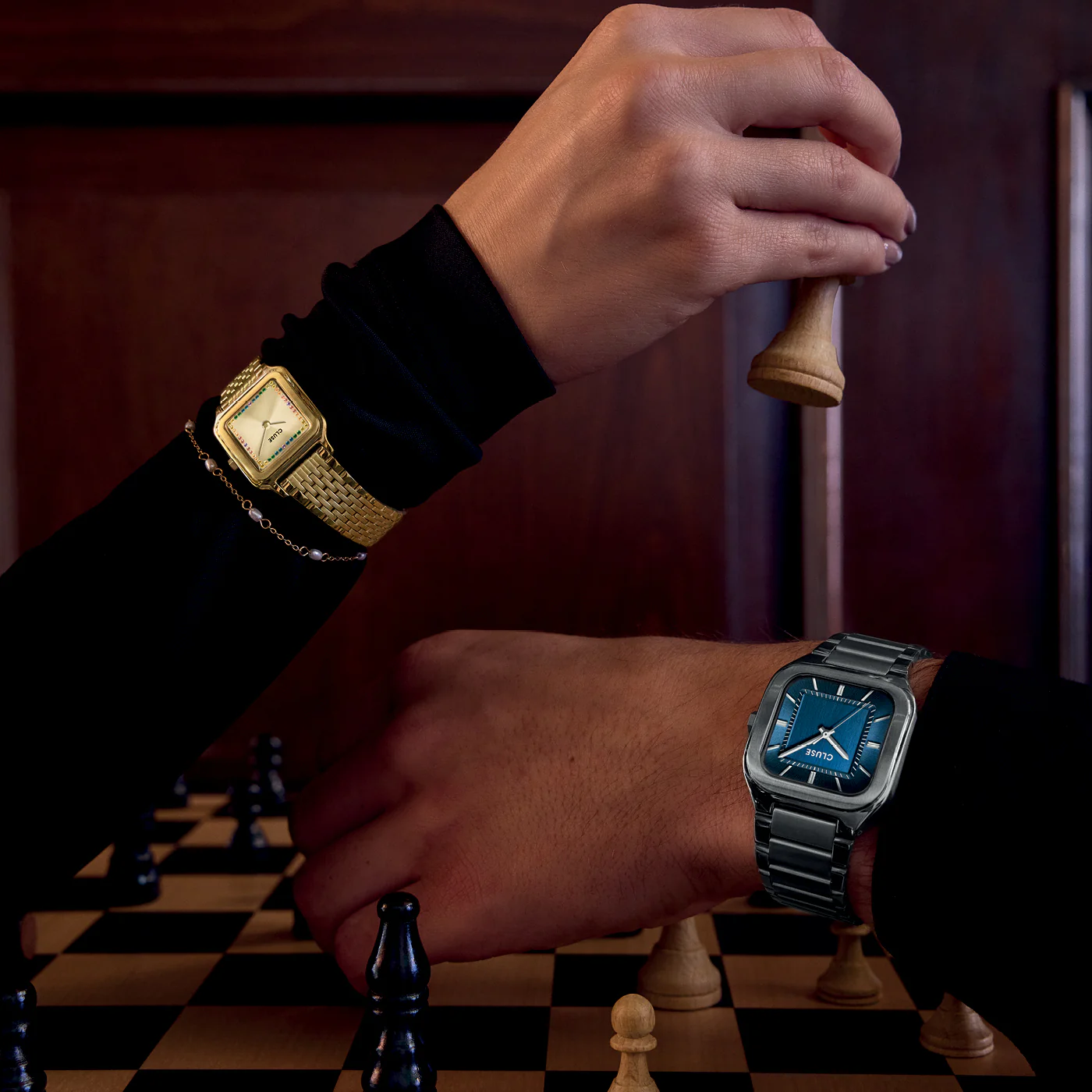 Quadrus Watch Steel, Blue, Silver Colour - Image 10