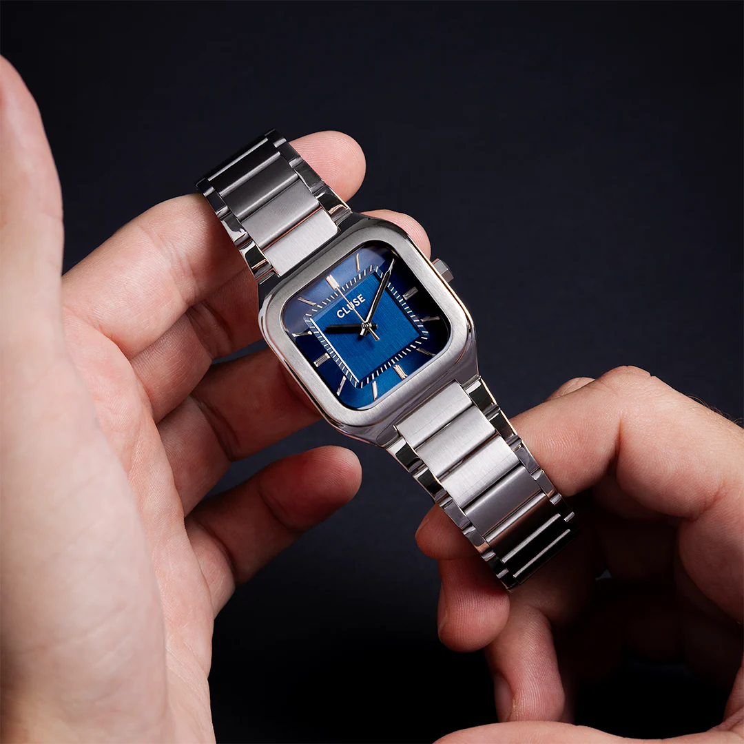 Quadrus Watch Steel, Blue, Silver Colour - Image 6