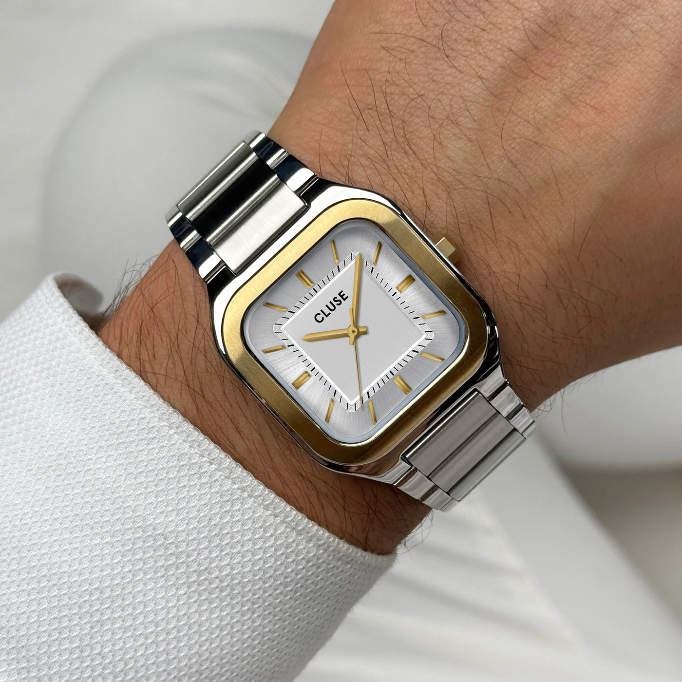 Quadrus Watch Steel, Silver, Two Tone - Image 2