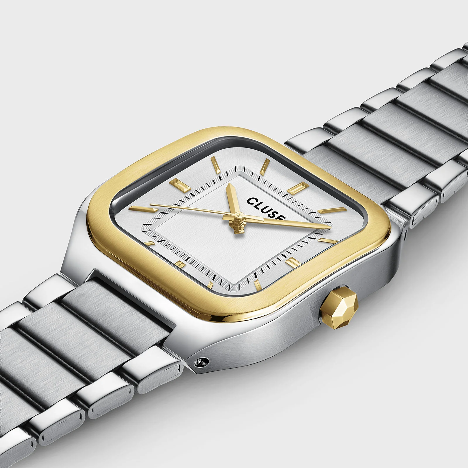 Quadrus Watch Steel, Silver, Two Tone - Image 3