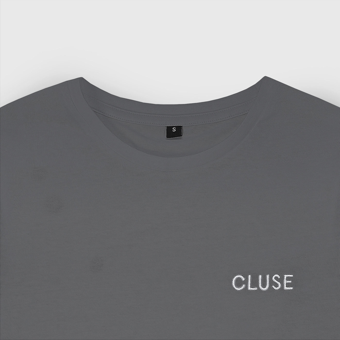 T-Shirt Dark Grey, White Logo, Large - Image 2