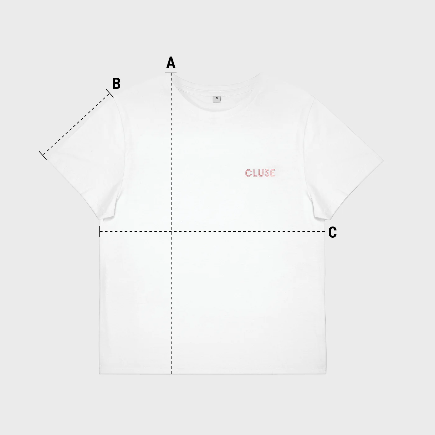 T-Shirt White, Pink Logo, Large - Image 4