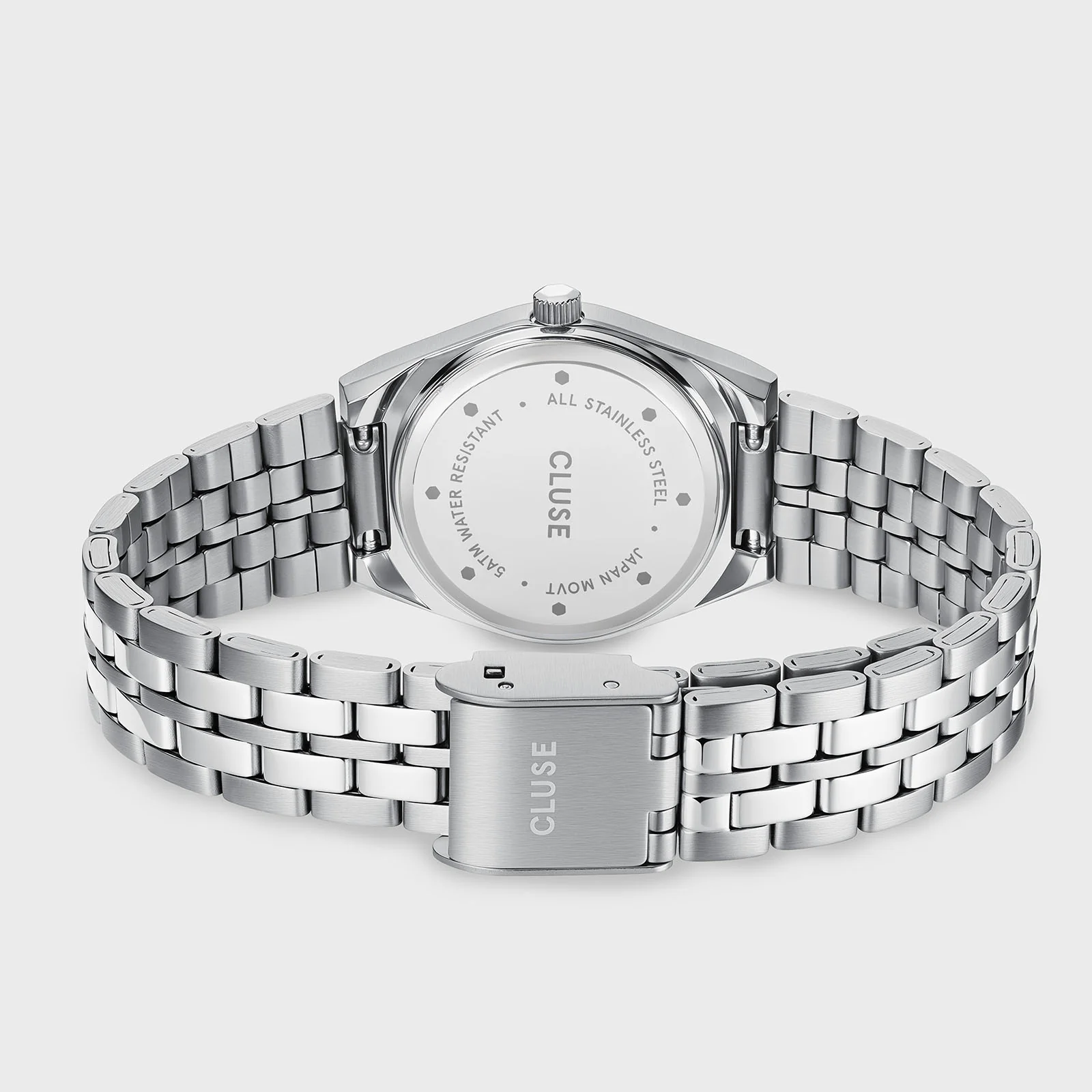 Retro 70s Mini Watch Steel, Fuchsia, Silver Colour - Image 4