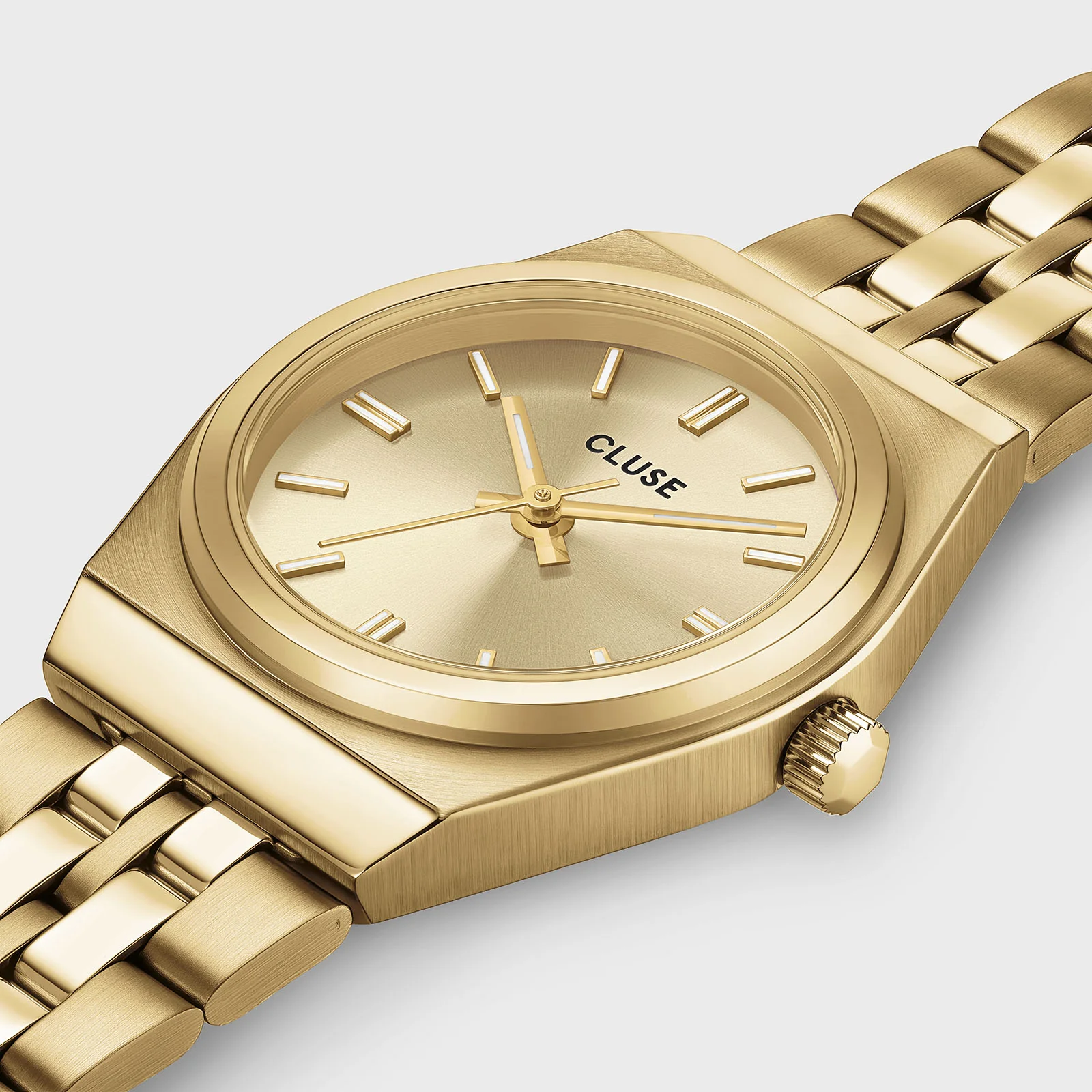 Retro 70s Mini Watch Steel, Full Gold Colour - Image 3