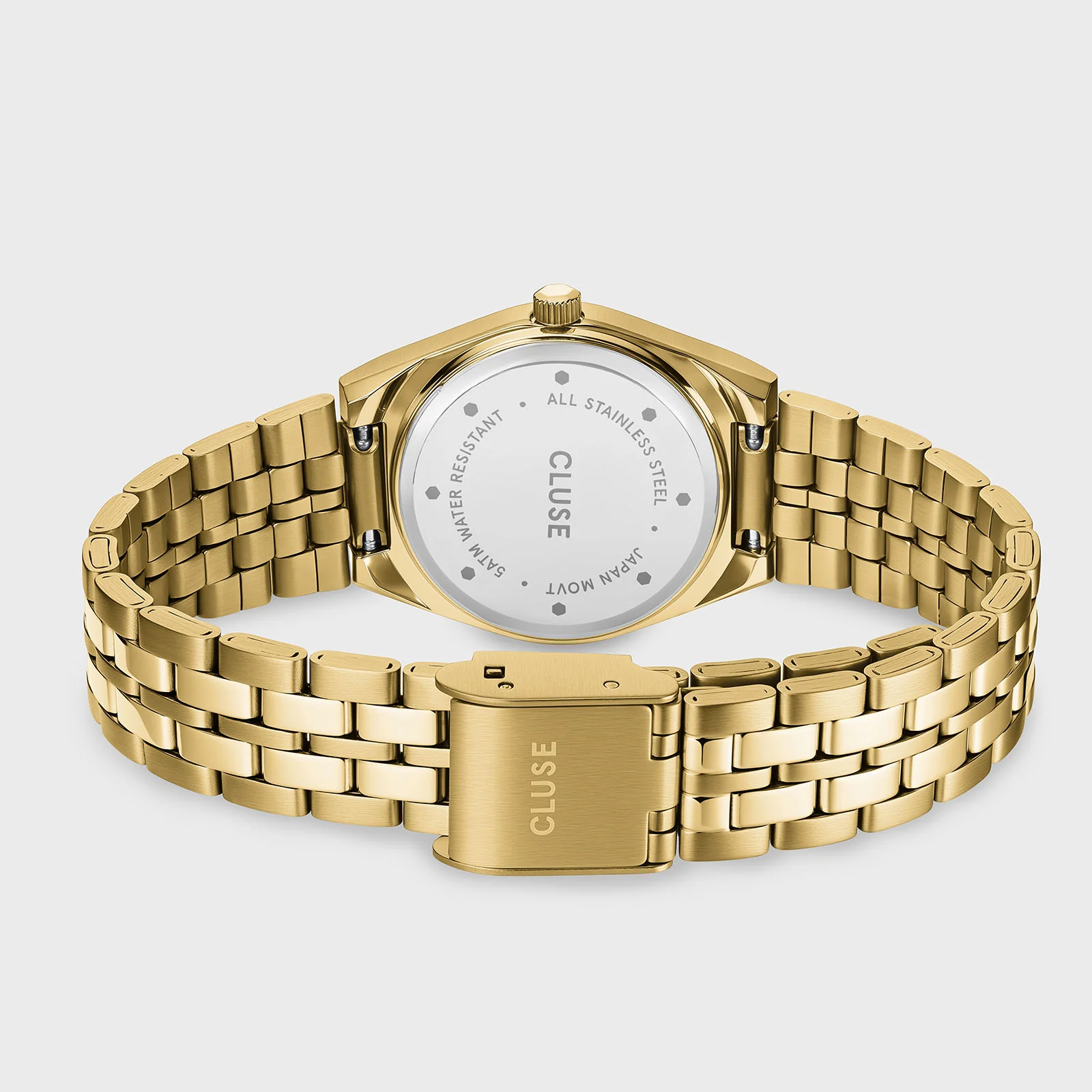 Retro 70s Mini Watch Steel, Full Gold Colour - Image 4
