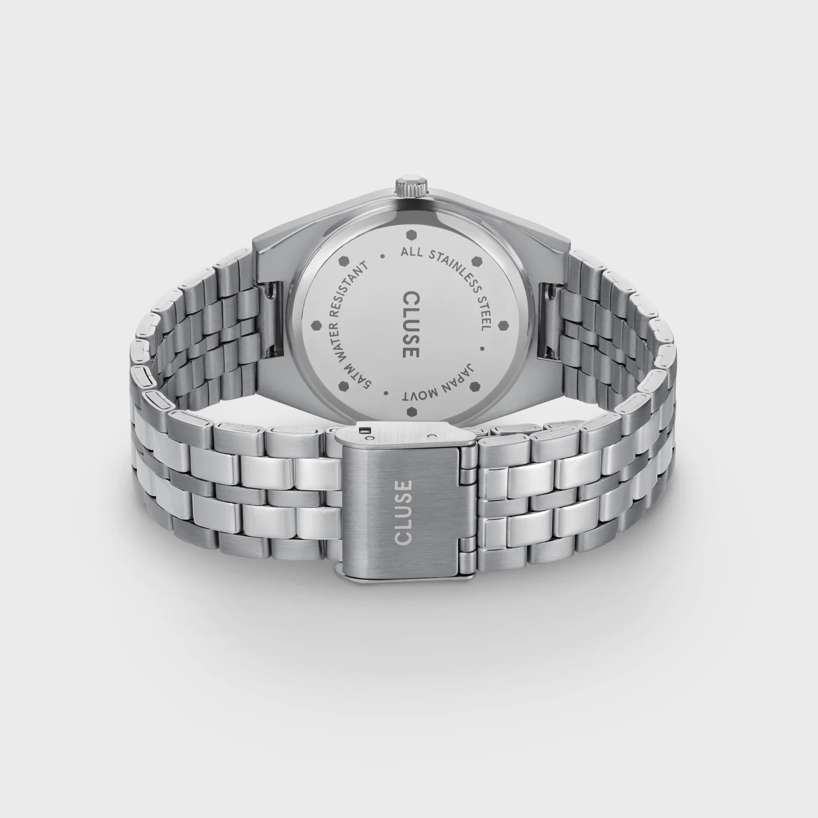 Retro 70s Watch Steel, Sage Green, Silver Colour - Image 4