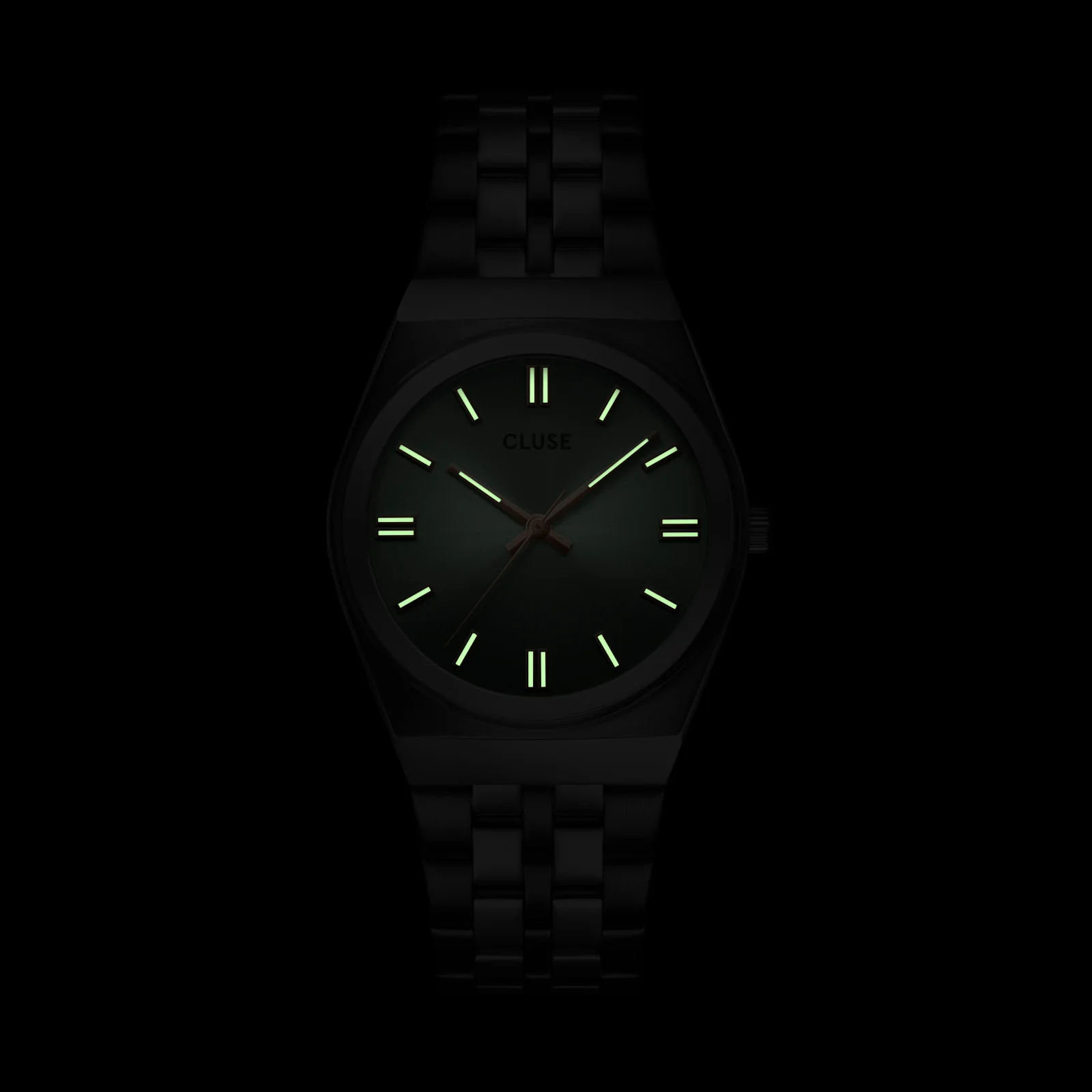Retro 70s Watch Steel, Sage Green, Silver Colour - Image 5