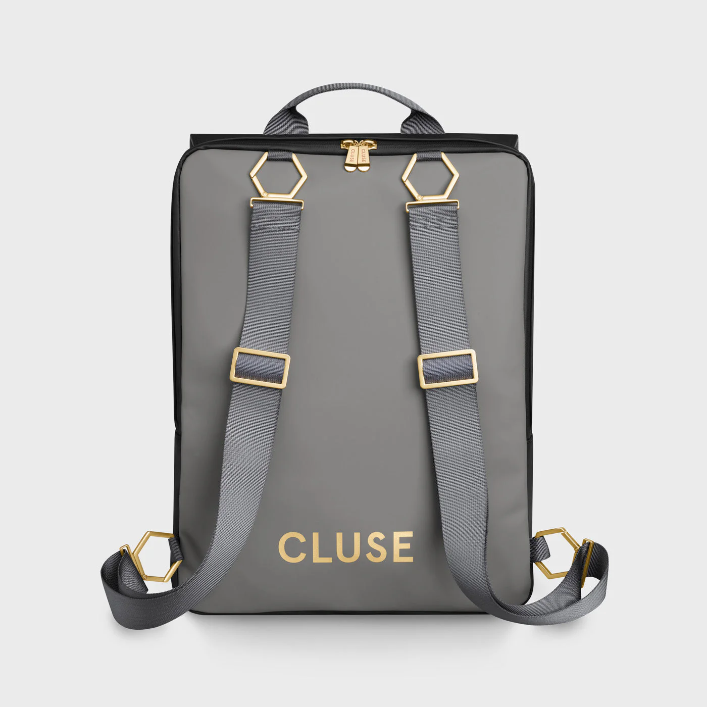 Le Réversible Backpack, Black Grey, Gold Colour - Image 3