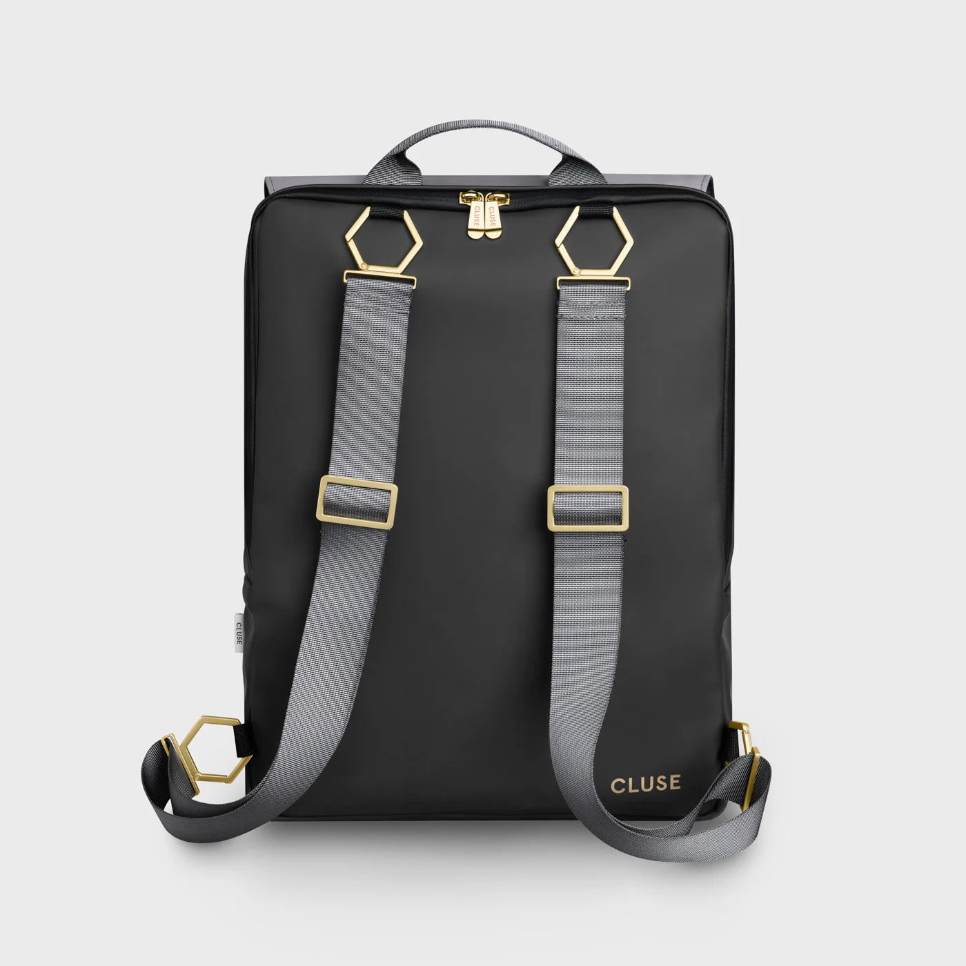 Le Réversible Backpack, Black Grey, Gold Colour - Image 4