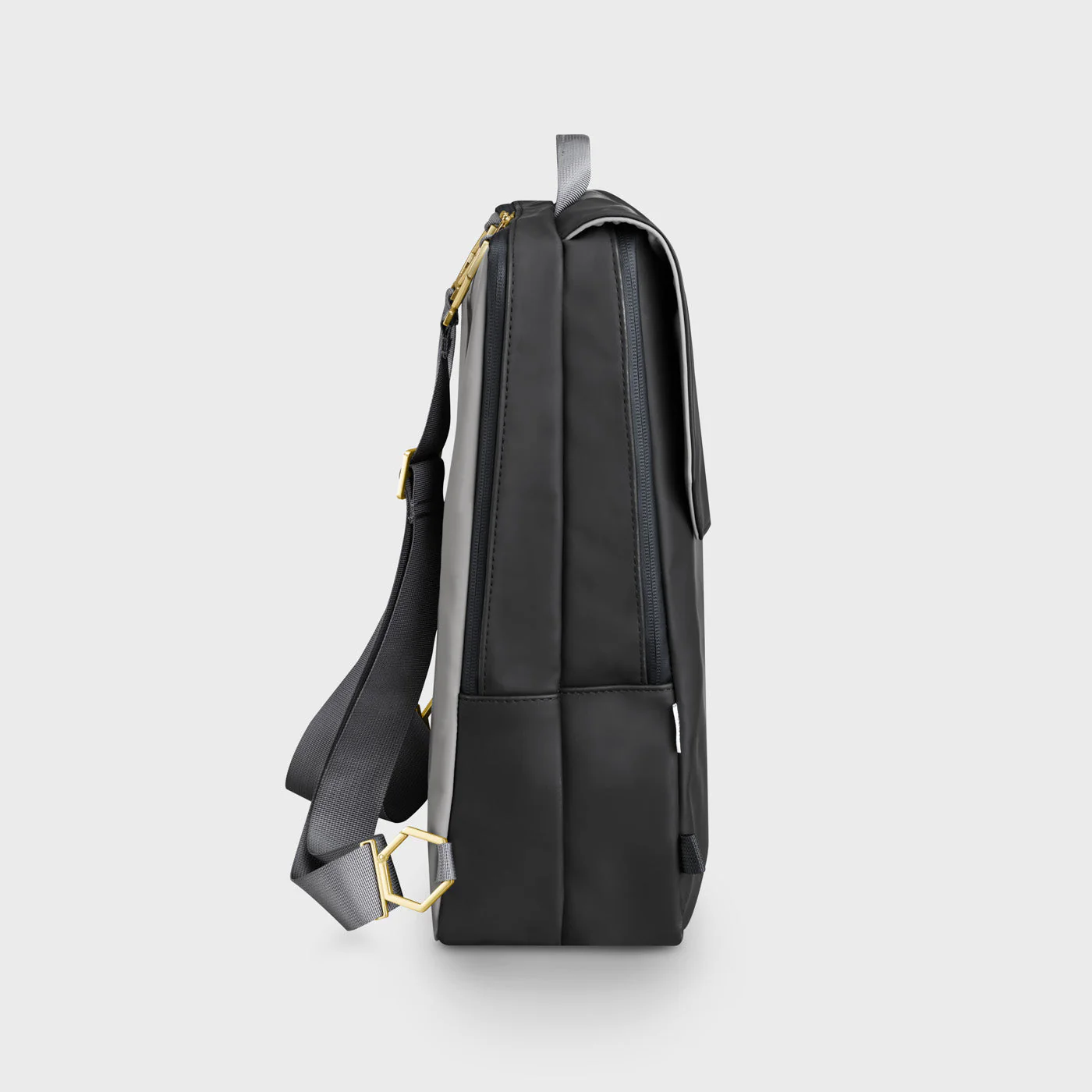 Le Réversible Backpack, Black Grey, Gold Colour - Image 5