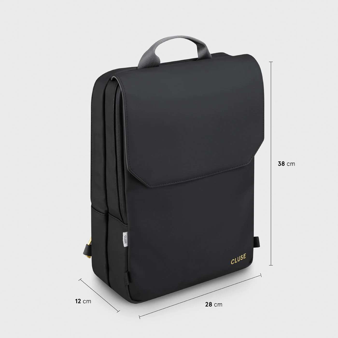 Le Réversible Backpack, Black Grey, Gold Colour - Image 8