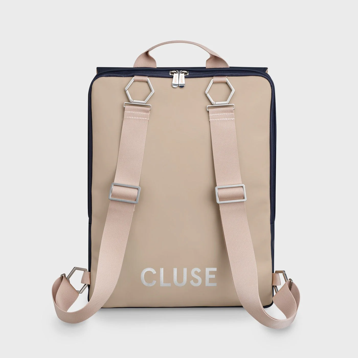 Le Réversible Backpack, Dark Blue Caramel, Silver Colour - Image 3