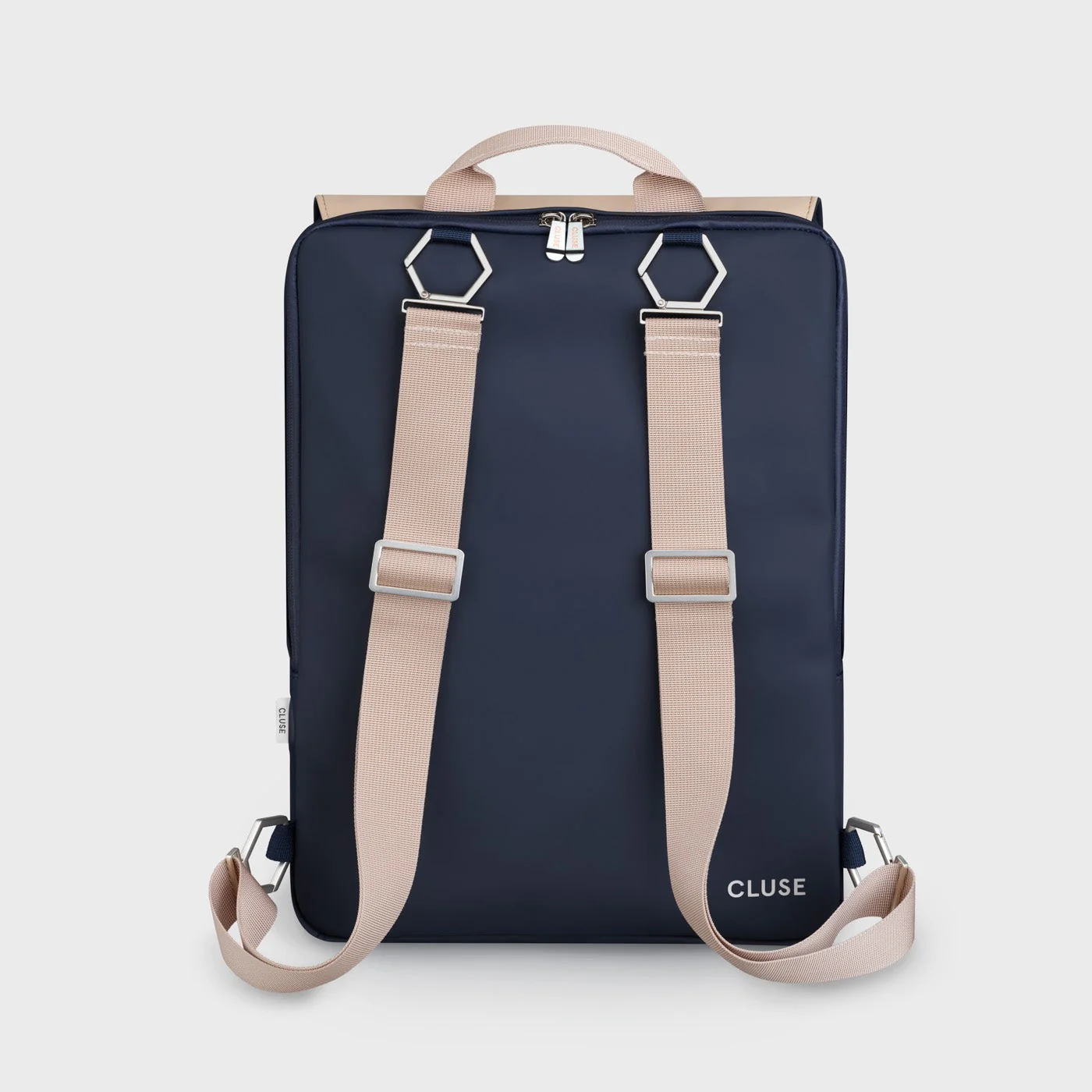 Le Réversible Backpack, Dark Blue Caramel, Silver Colour - Image 4