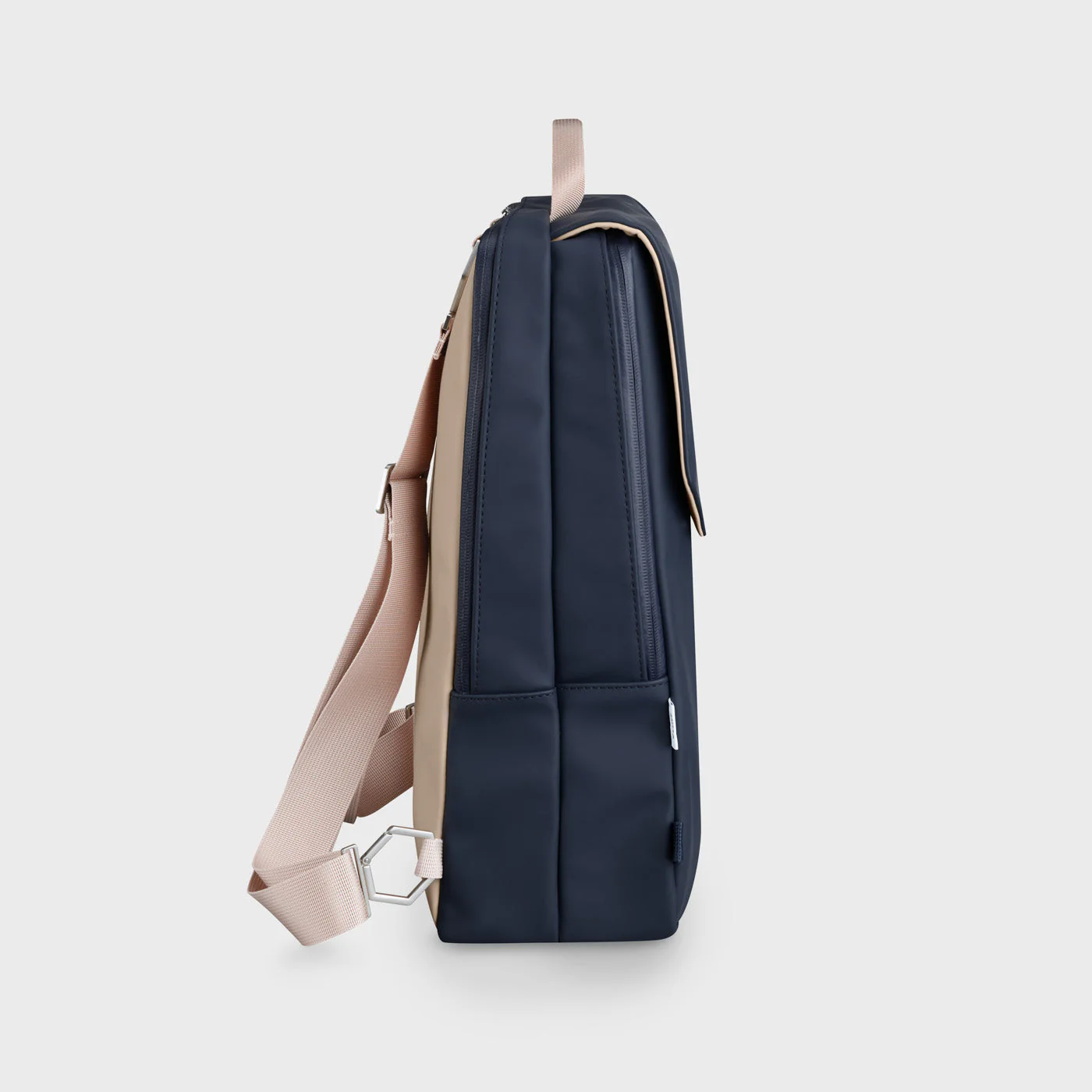 Le Réversible Backpack, Dark Blue Caramel, Silver Colour - Image 5