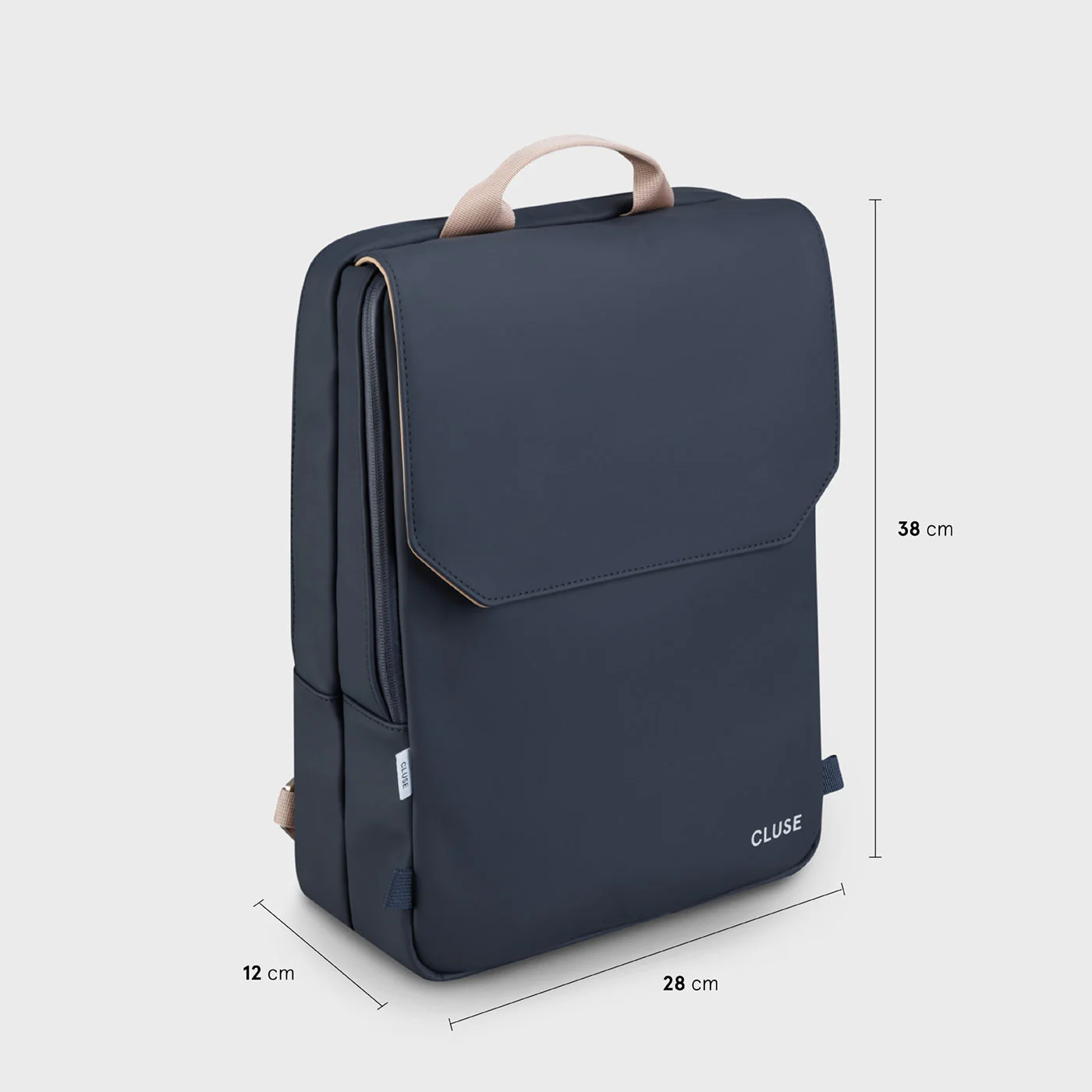 Le Réversible Backpack, Dark Blue Caramel, Silver Colour - Image 8