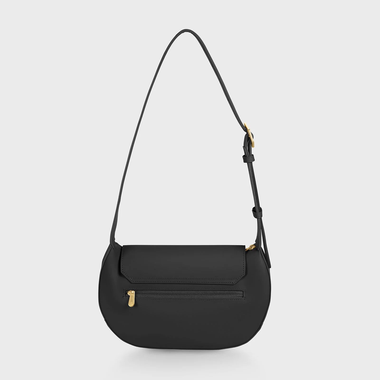 Sacroisé Crossbody Bag, Black, Gold Colour - Image 3