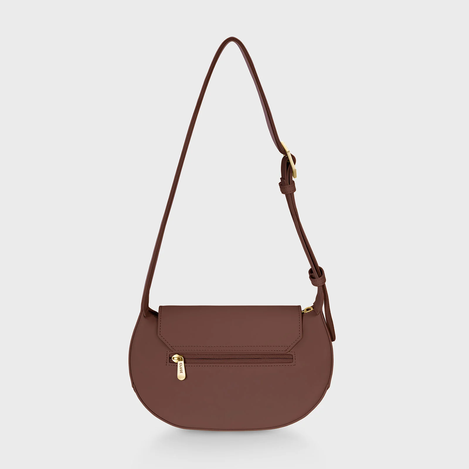 Sacroisé Petite Crossbody Bag, Brown, Gold Colour - Image 3