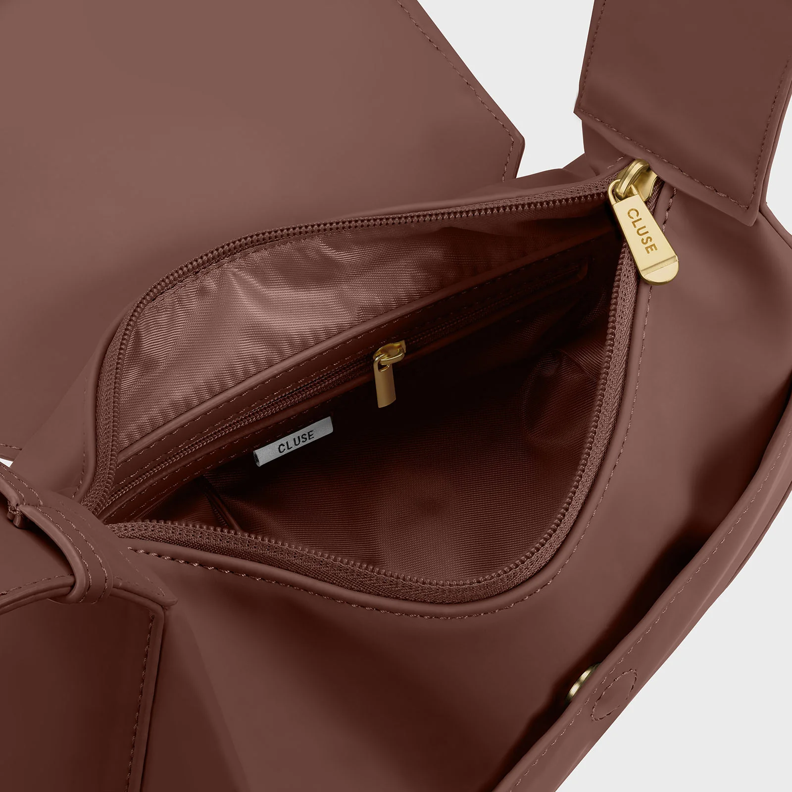 Sacroisé Petite Crossbody Bag, Brown, Gold Colour - Image 4