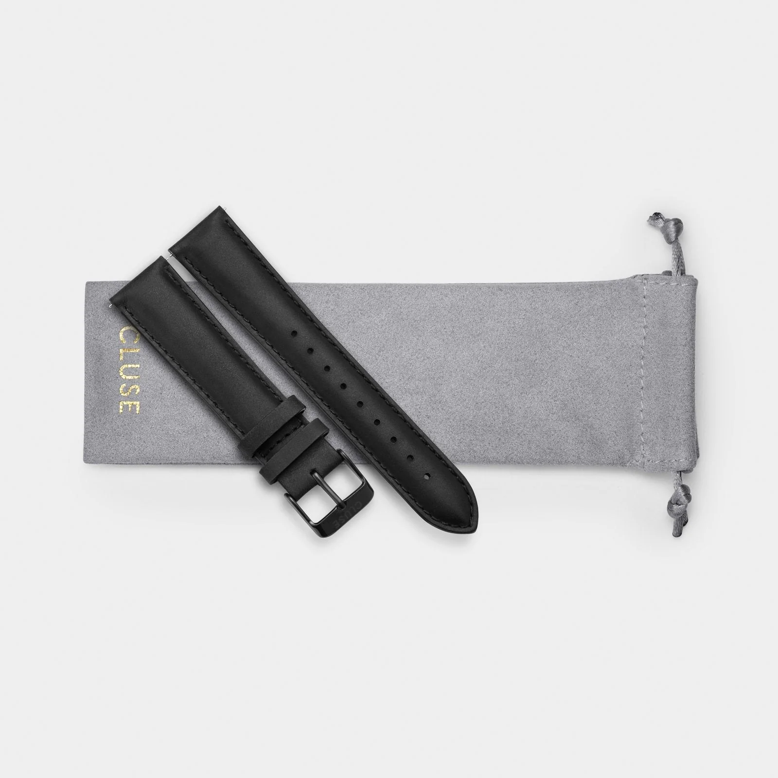 Strap 20 mm Leather Full Black - Image 3