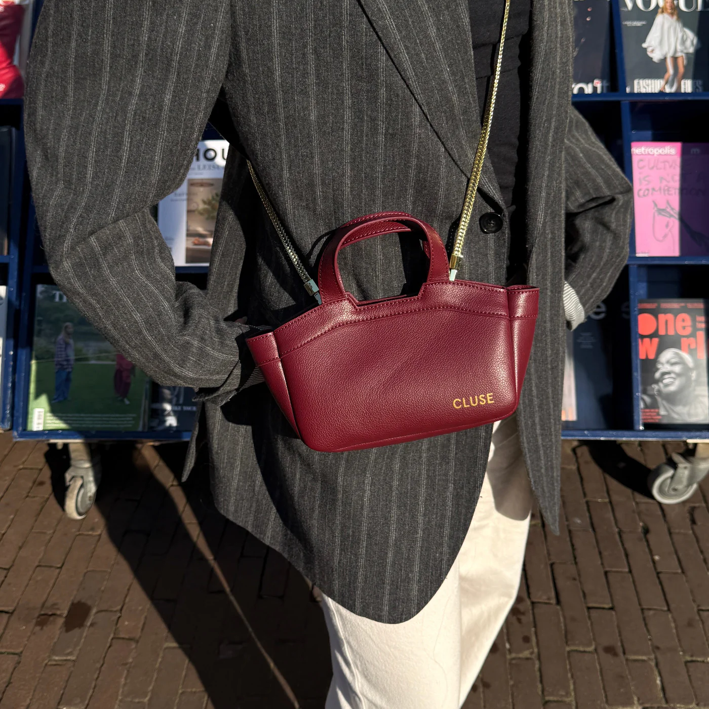 Tote Bag Micro, Dark Cherry Colour - Image 7