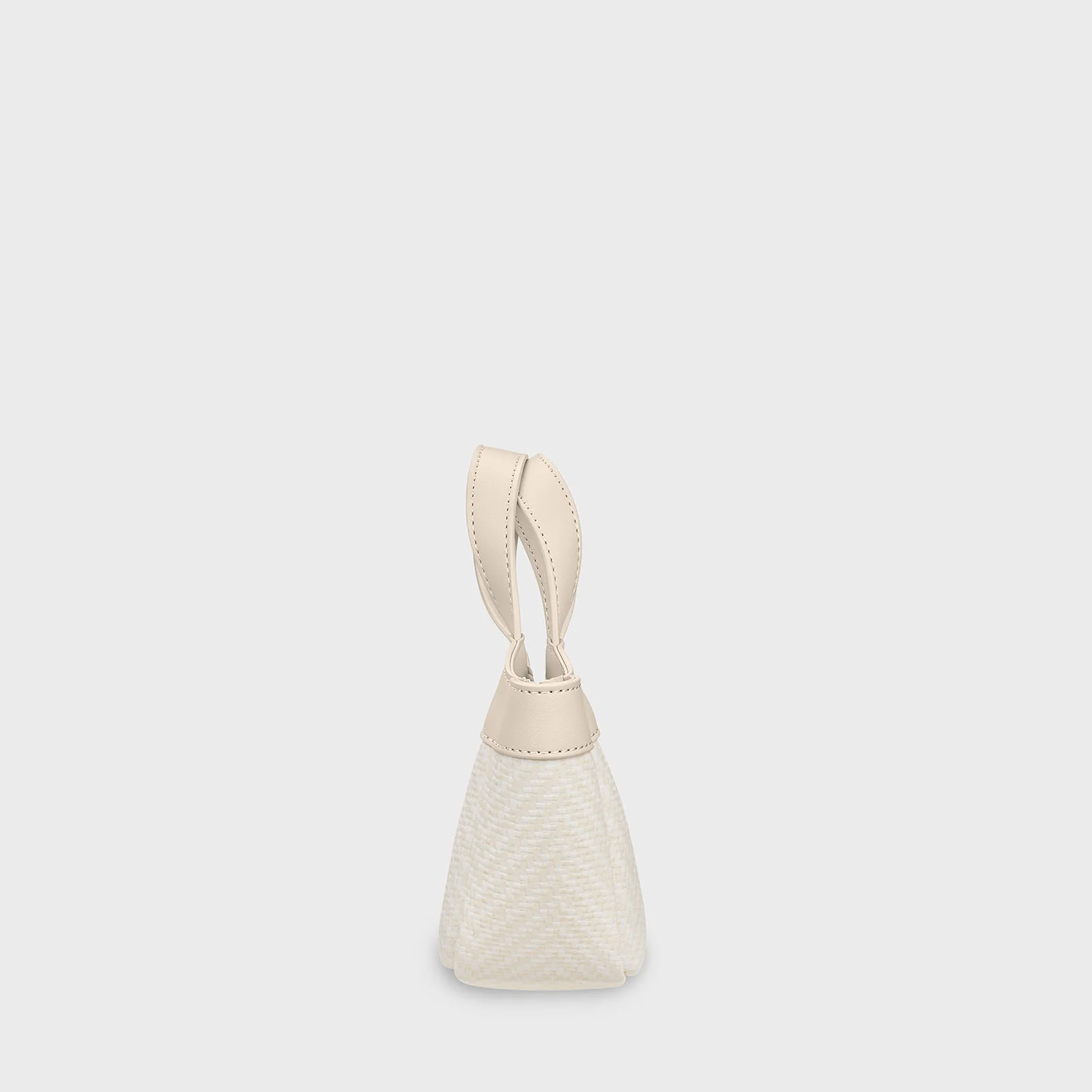Tote Bag Micro, Textured Beige, Sand Colour - Image 3