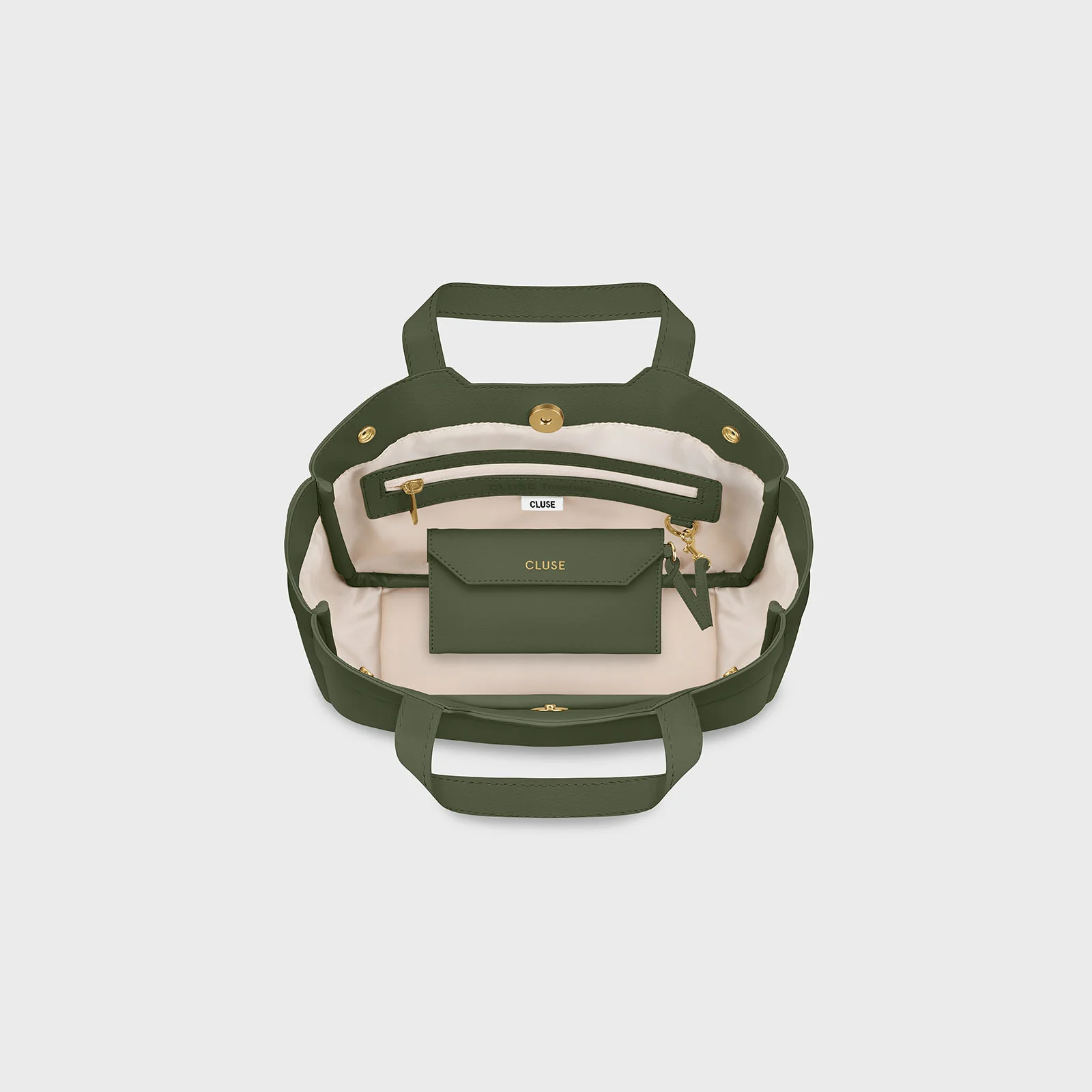Tote Bag Mini, Dark Olive Colour - Image 4