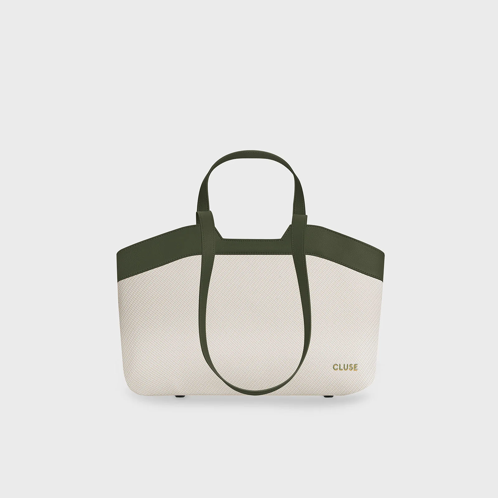 Tote Bag Petite, Beige, Dark Olive Colour - Image 2