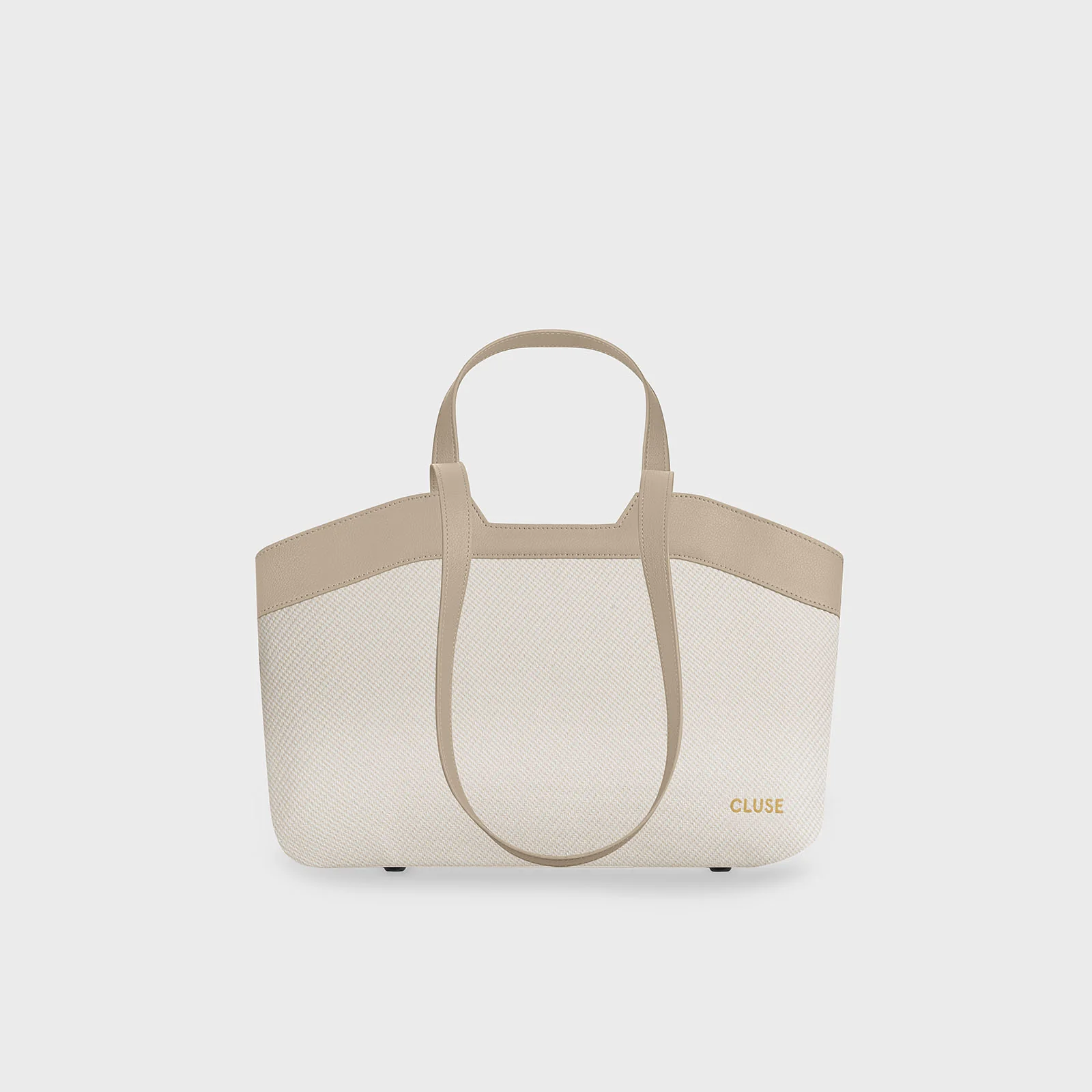 Tote Bag Petite, Textured Beige, Sand Colour - Image 2
