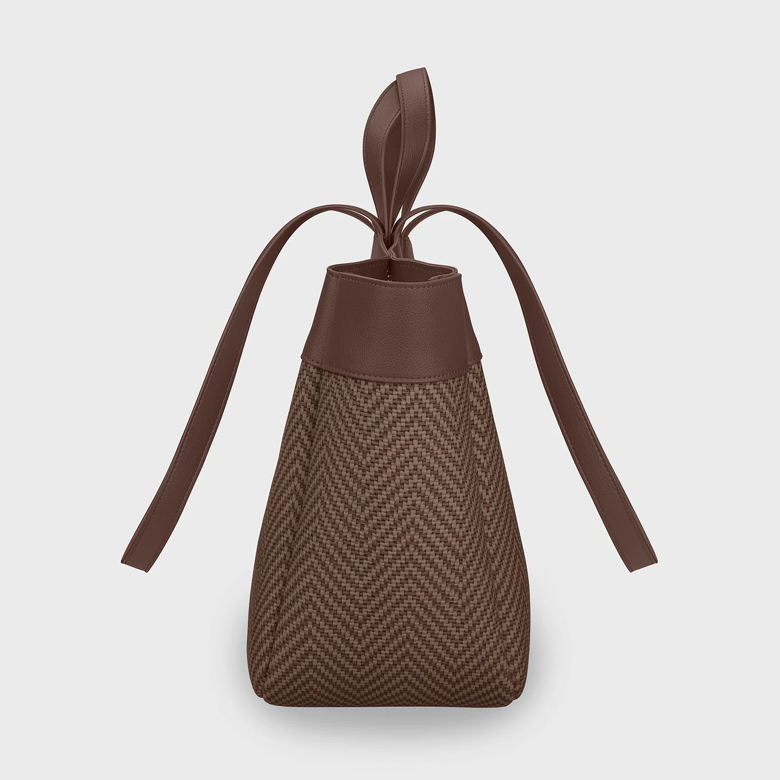 Tote Bag, Textured Tan Colour - Image 3