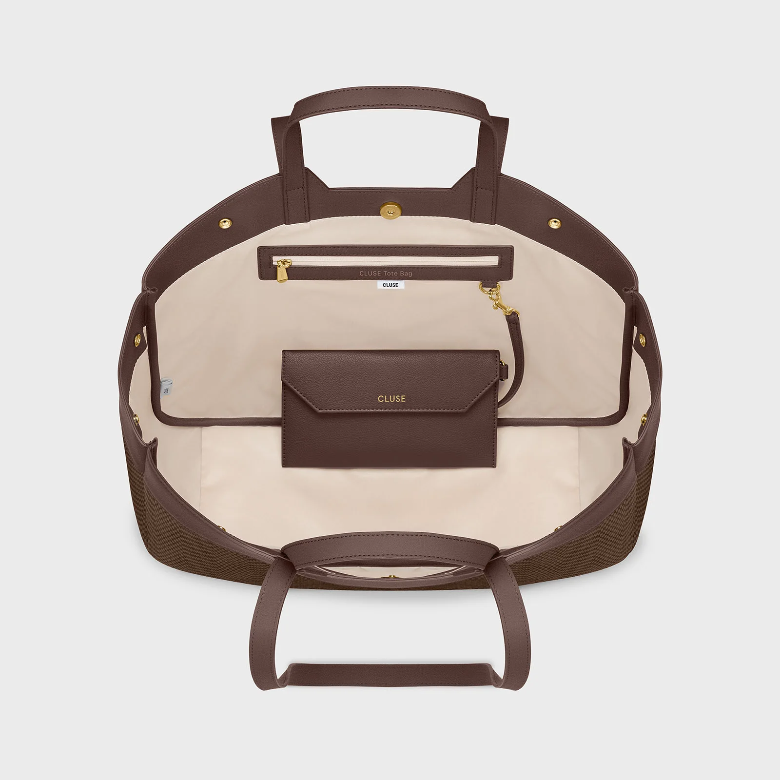 Tote Bag, Textured Tan Colour - Image 5