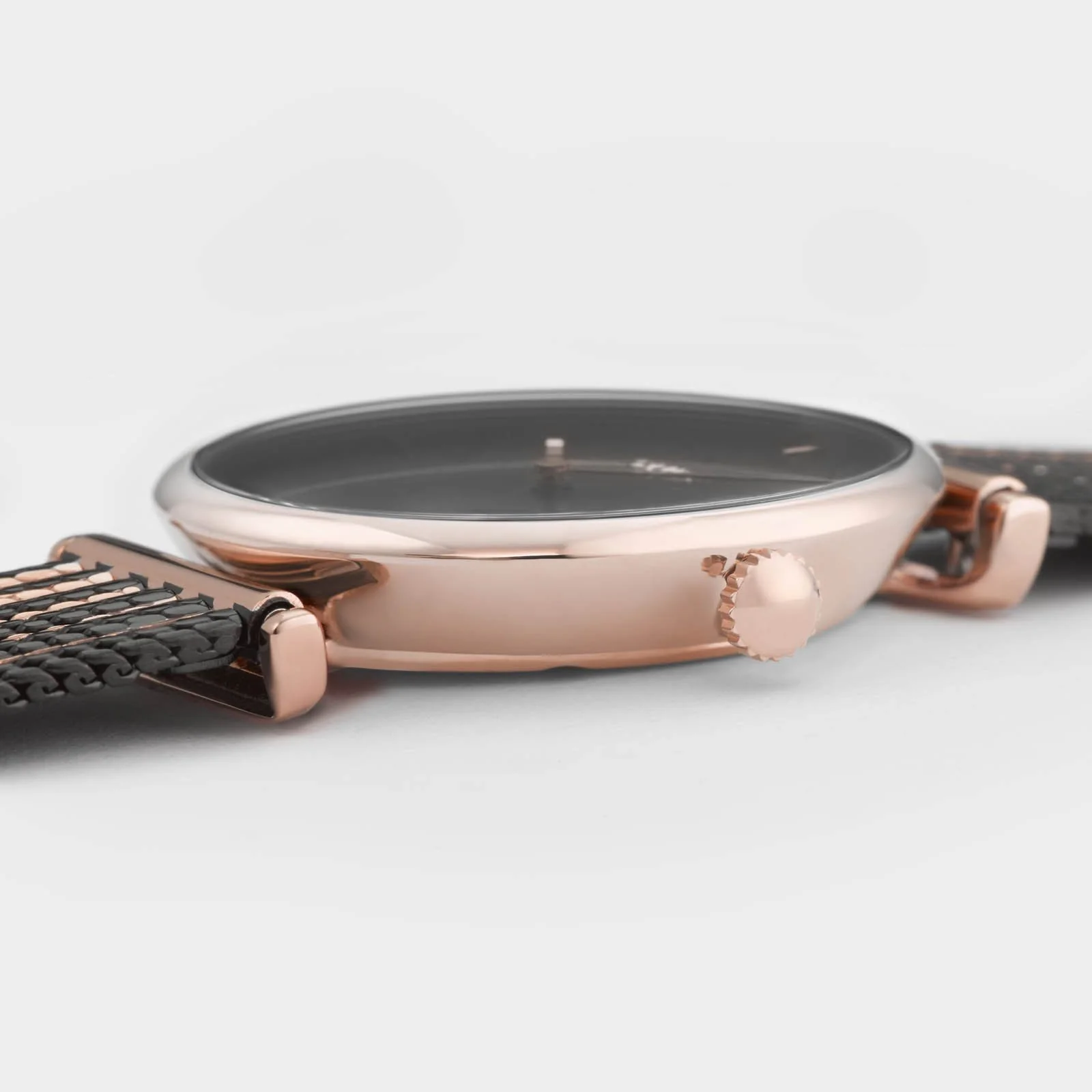 Triomphe Watch Mesh, Black, Rose Gold Colour - Image 3