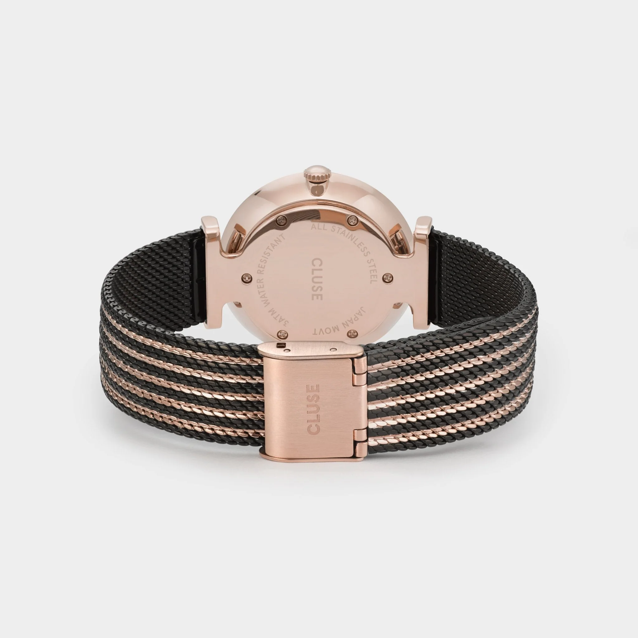Triomphe Watch Mesh, Black, Rose Gold Colour - Image 4
