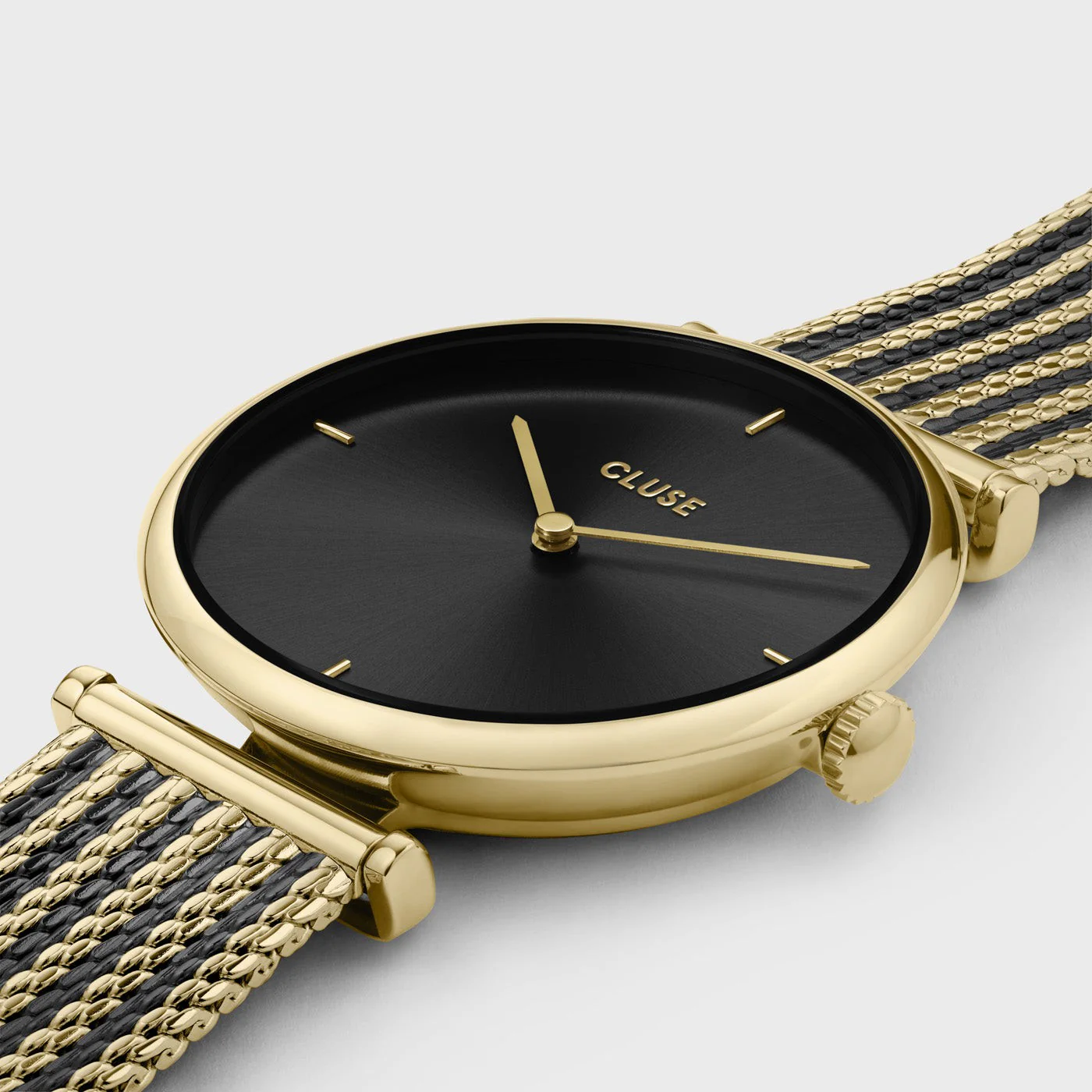 Triomphe Watch Mesh, Black, Gold colour - Image 3