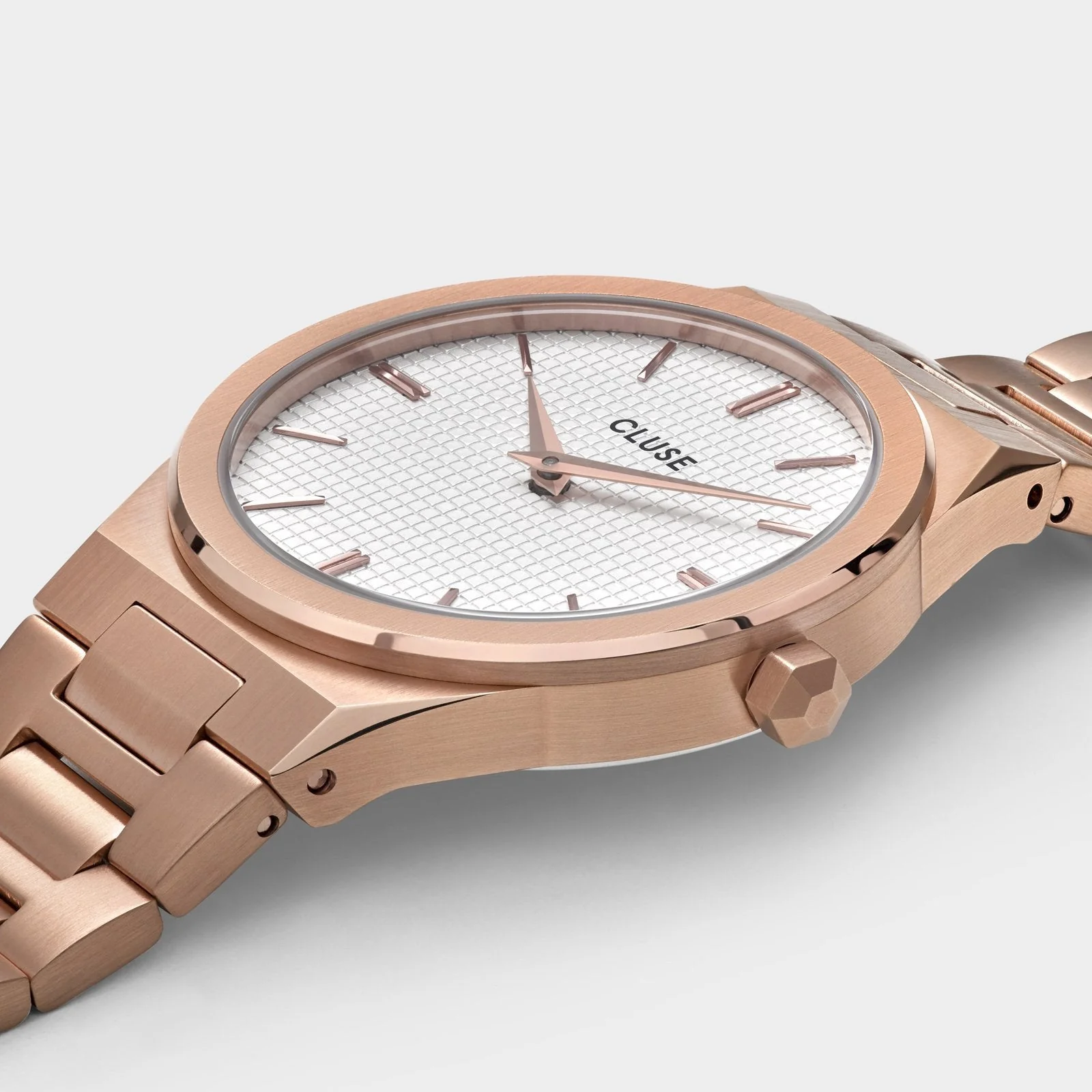 Vigoureux Watch Steel, White, Rose Gold Colour - Image 3