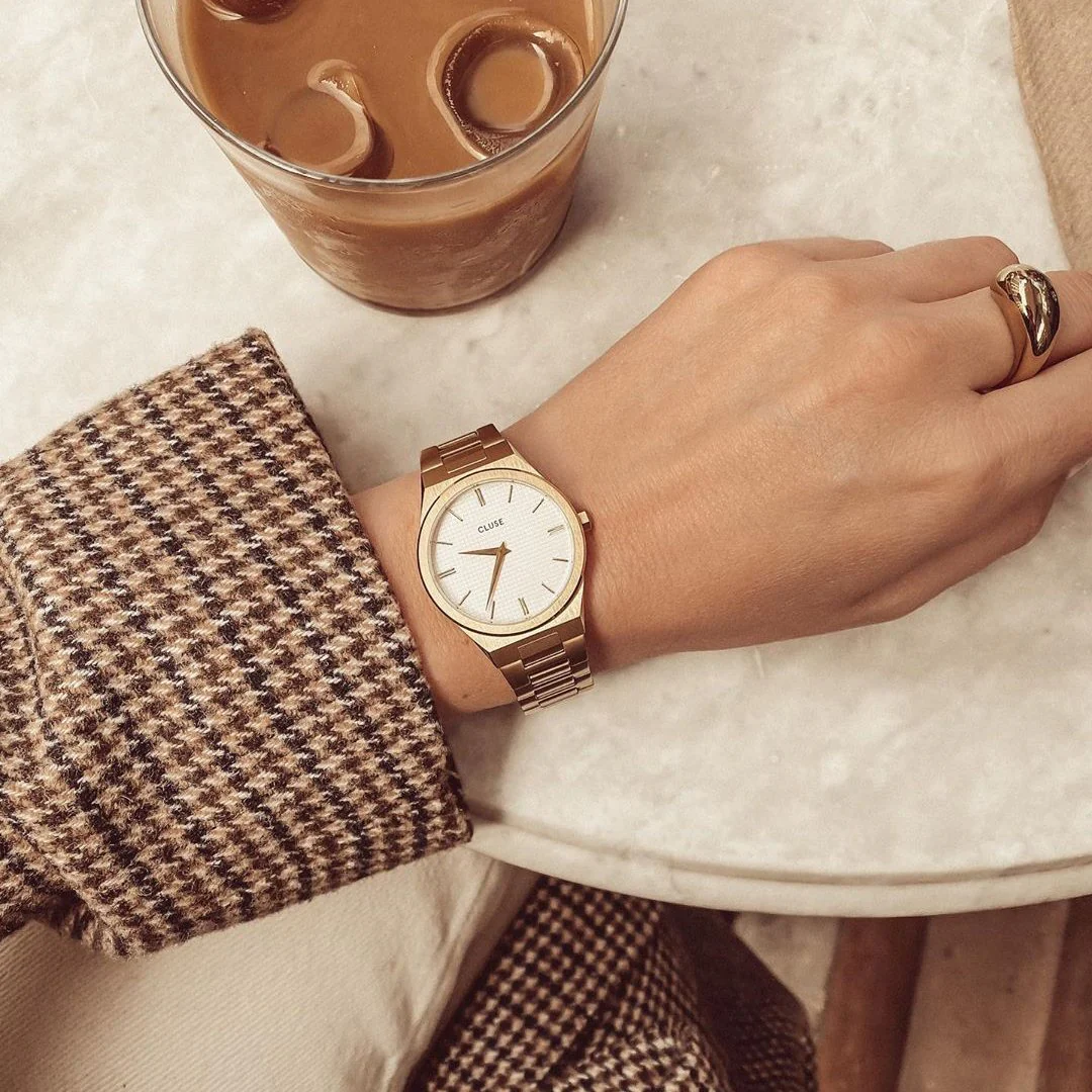 Vigoureux Watch Steel, White, Rose Gold Colour - Image 9